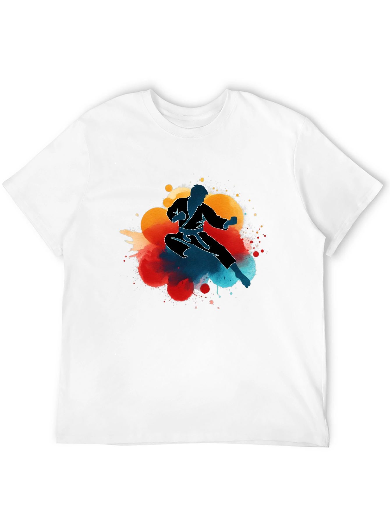 Karate Kick T-Shirt - Mens Black Graphic Tee