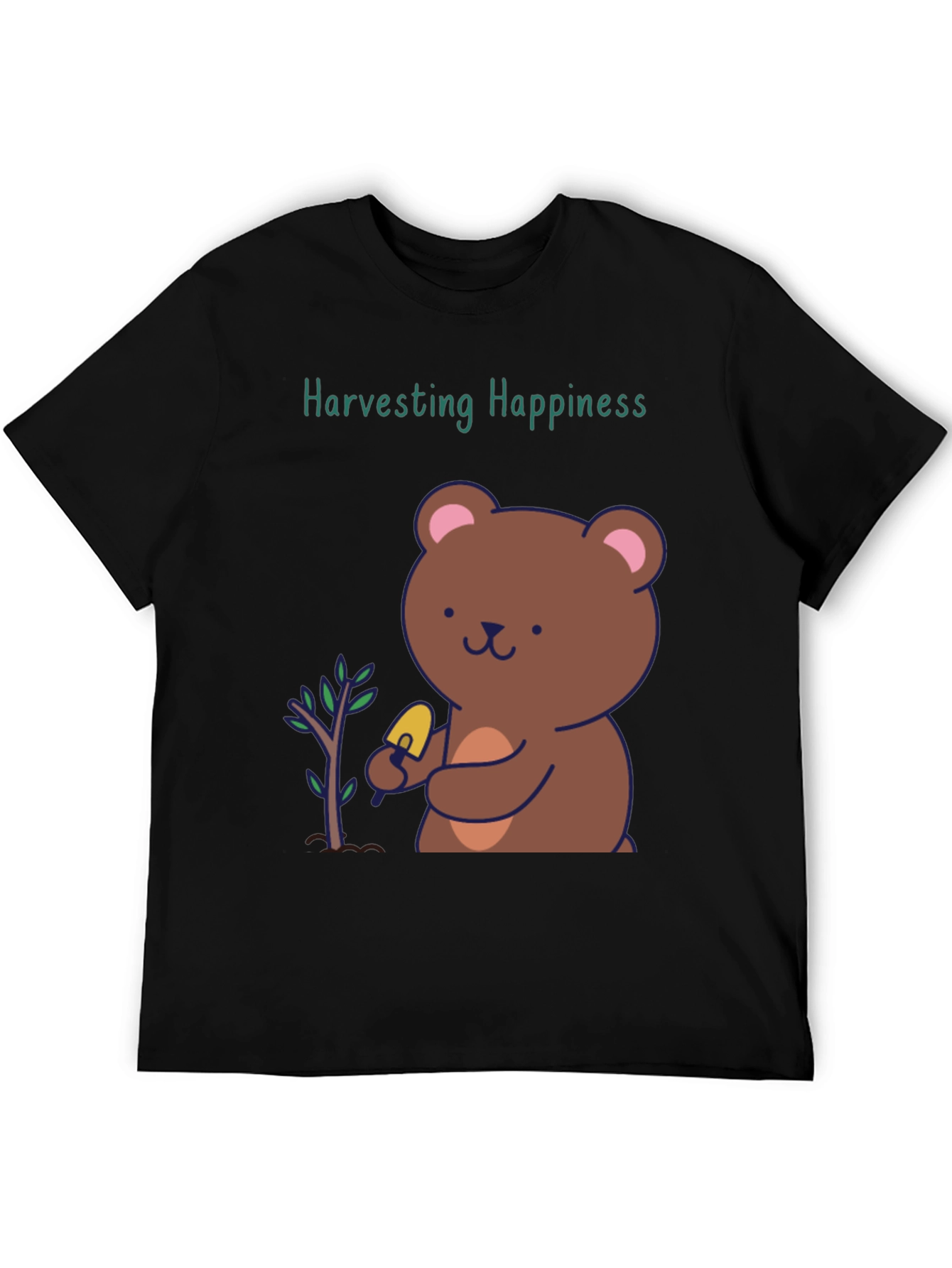 Harvesting Happiness Bear Graphic Tee