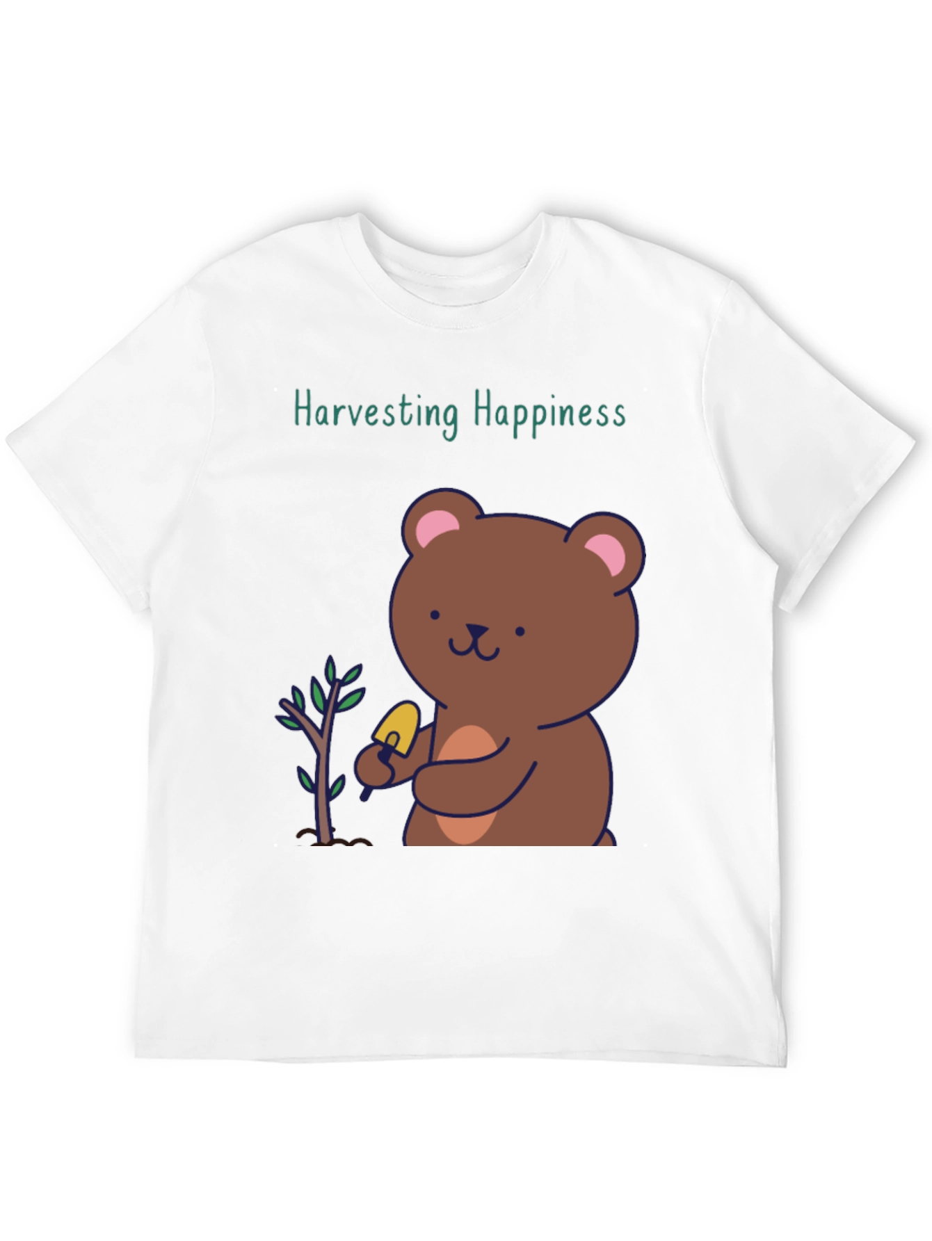Harvesting Happiness Bear Graphic Tee
