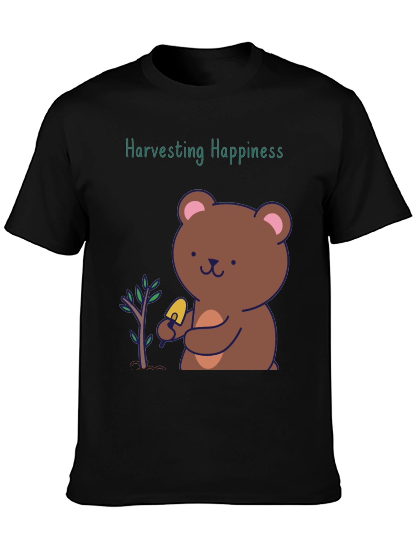 Harvesting Happiness Bear Graphic Tee