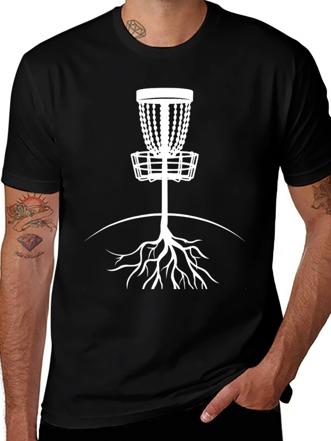 Disc Golf Roots T-Shirt - Black Tee