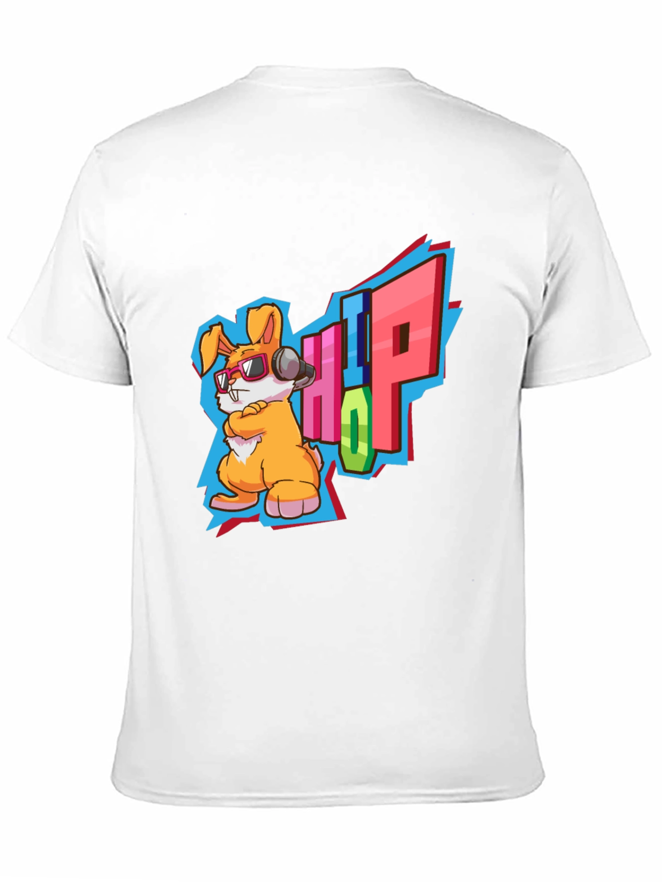Hip Hop Rabbit Graphic T-Shirt