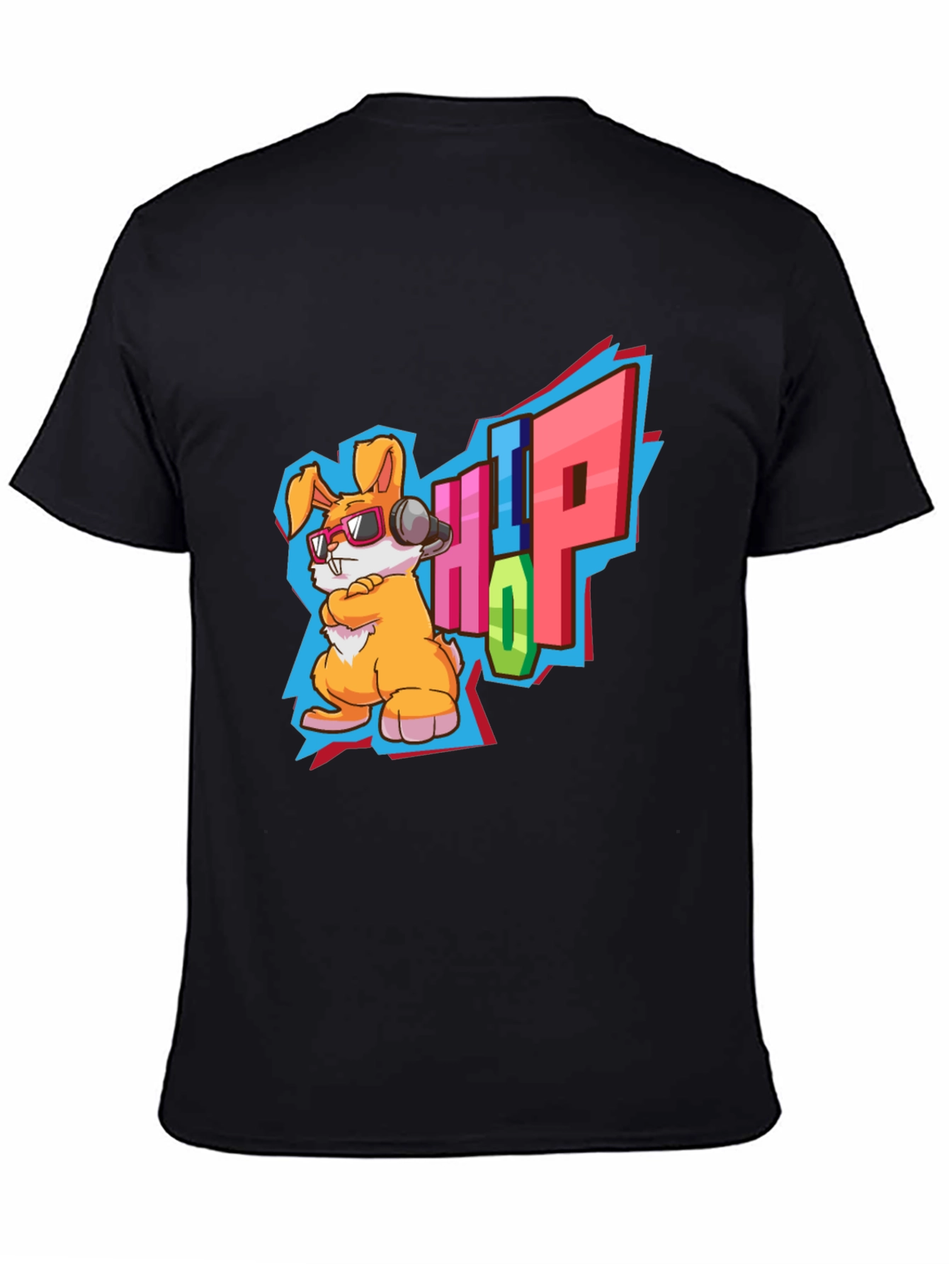 Hip Hop Rabbit Graphic T-Shirt