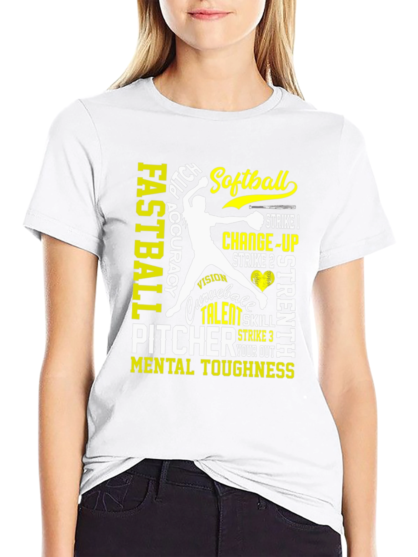 Softball Pitcher Skills Graphic T-Shirt