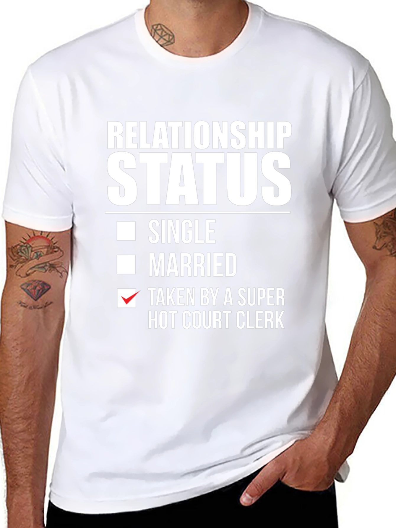 Relationship Status Taken Hot Court Clerk T-Shirt