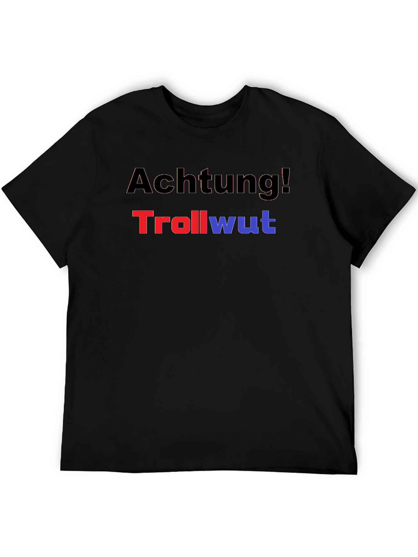 Achtung! Trollwut Graphic Tee - Black