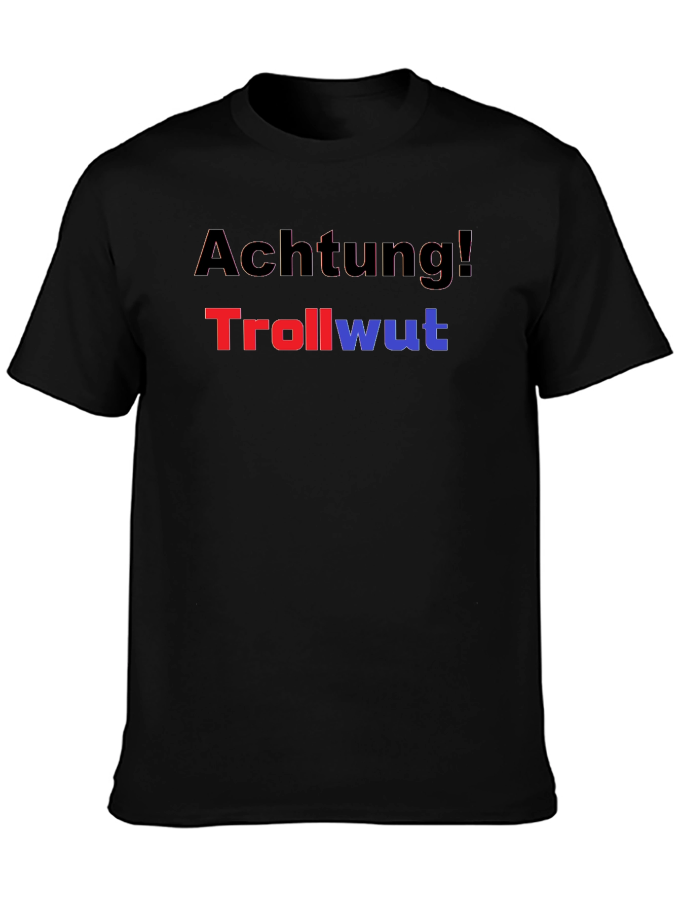 Achtung! Trollwut Graphic Tee - Black