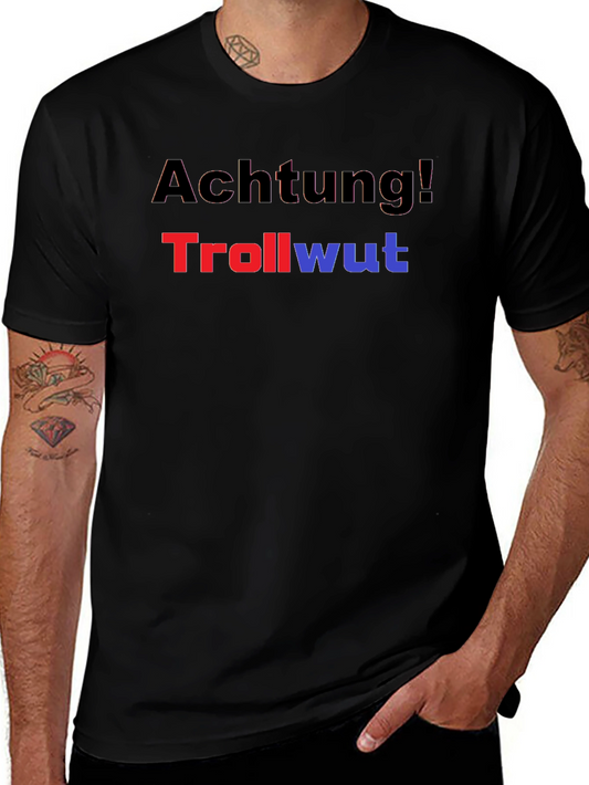 Achtung! Trollwut Graphic Tee - Black