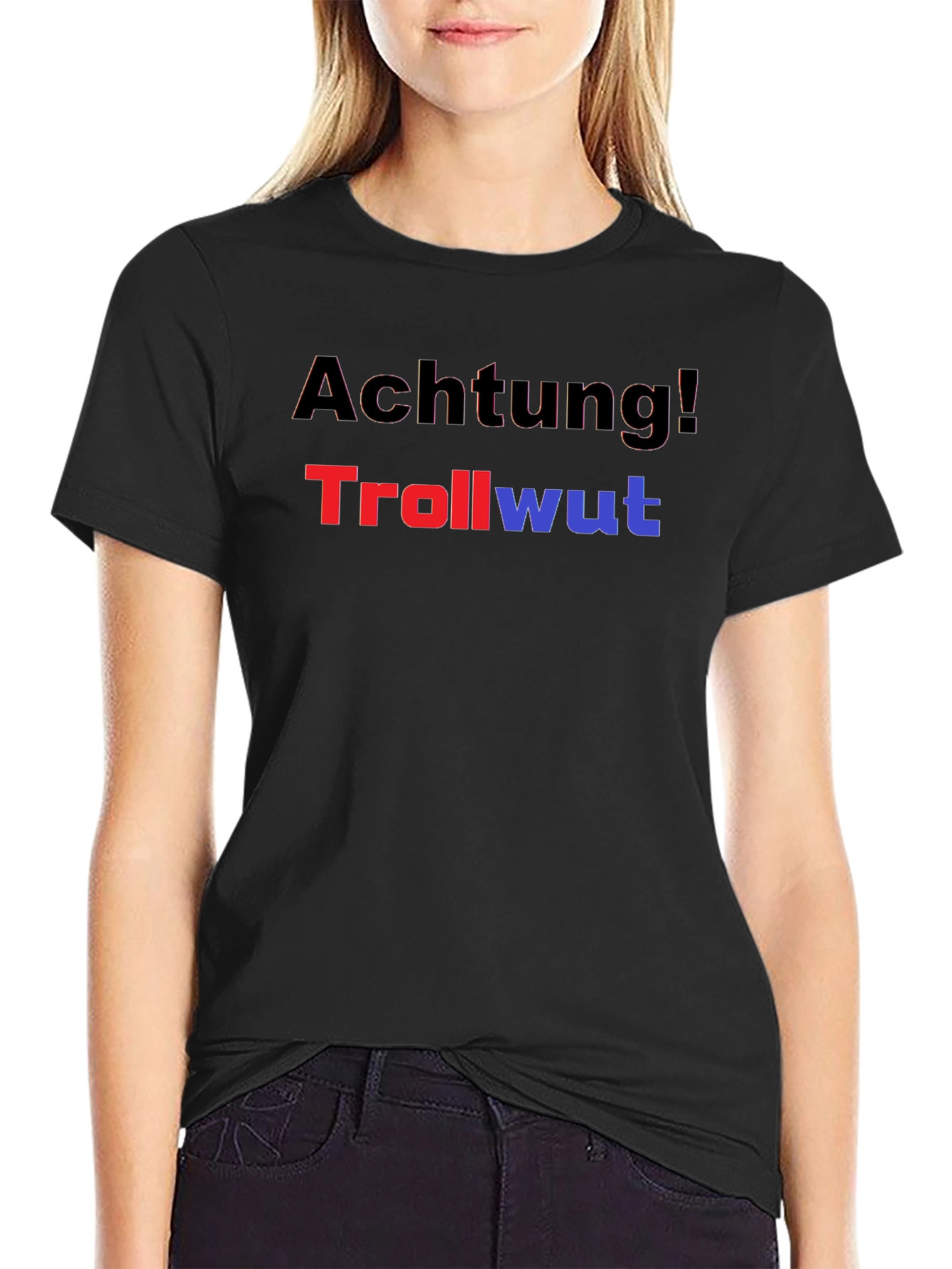 Achtung! Trollwut Graphic Tee - Black