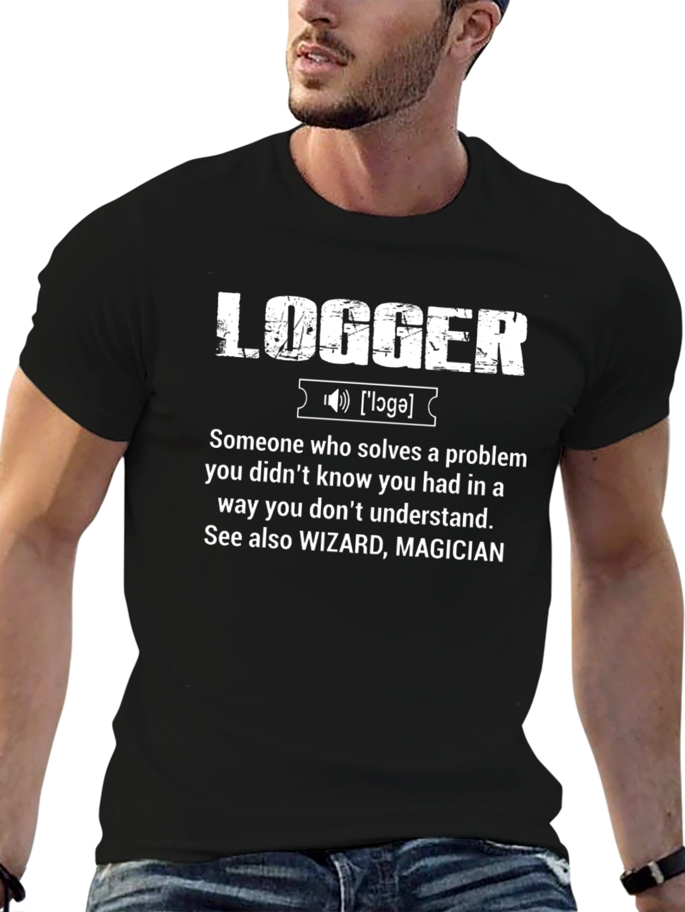Logger Definition Graphic Tee - Funny Tech T-Shirt