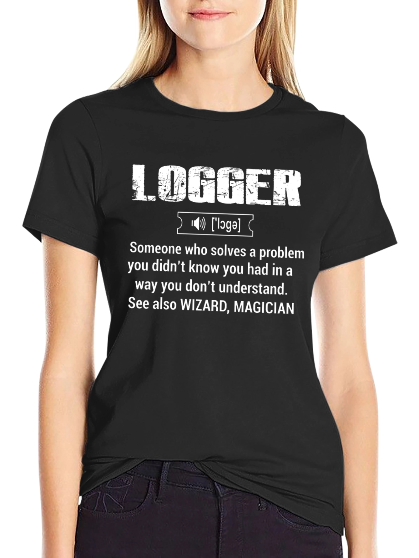 Logger Definition Graphic Tee - Funny Tech T-Shirt