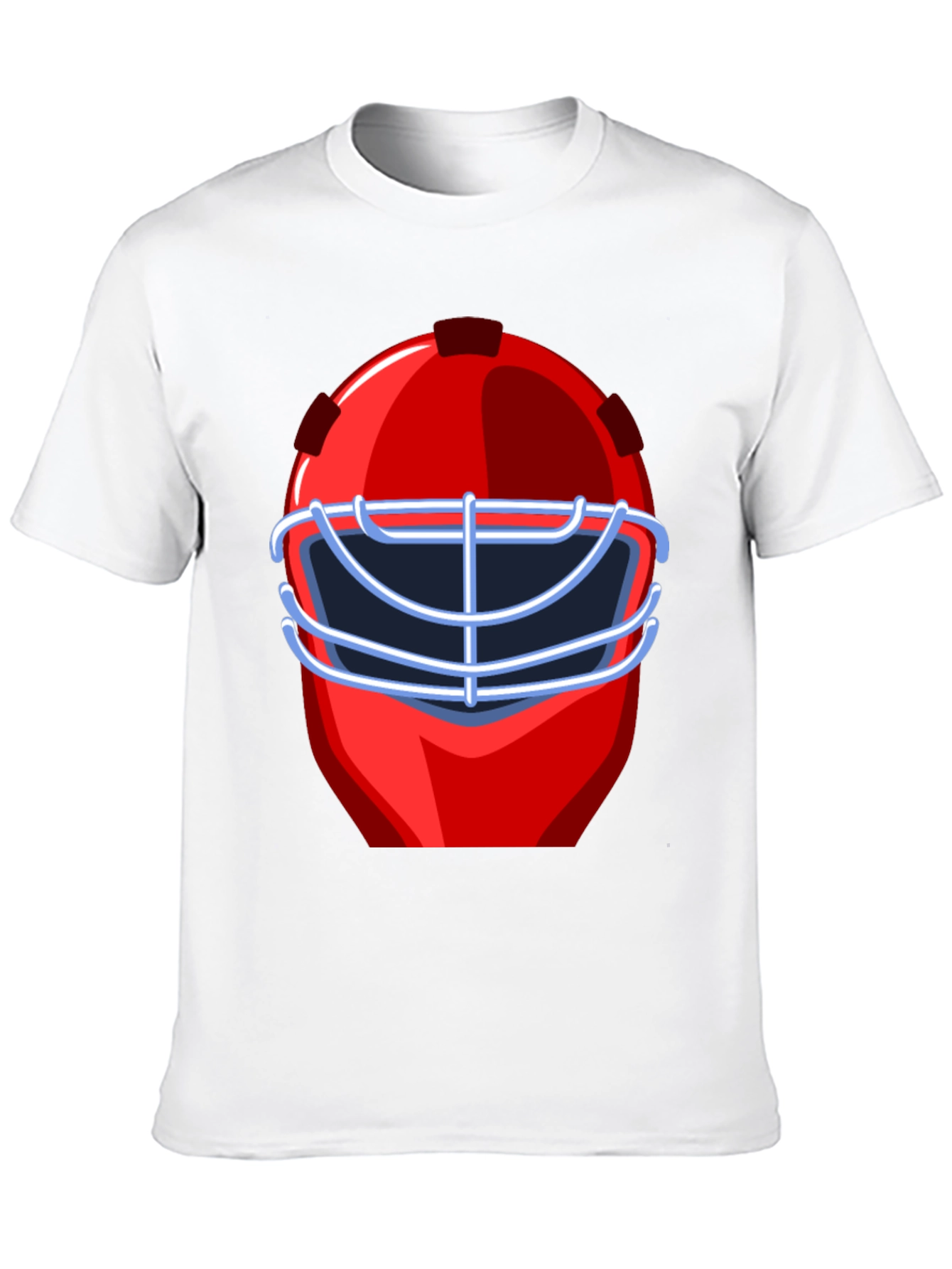 Red Hockey Mask Graphic T-Shirt