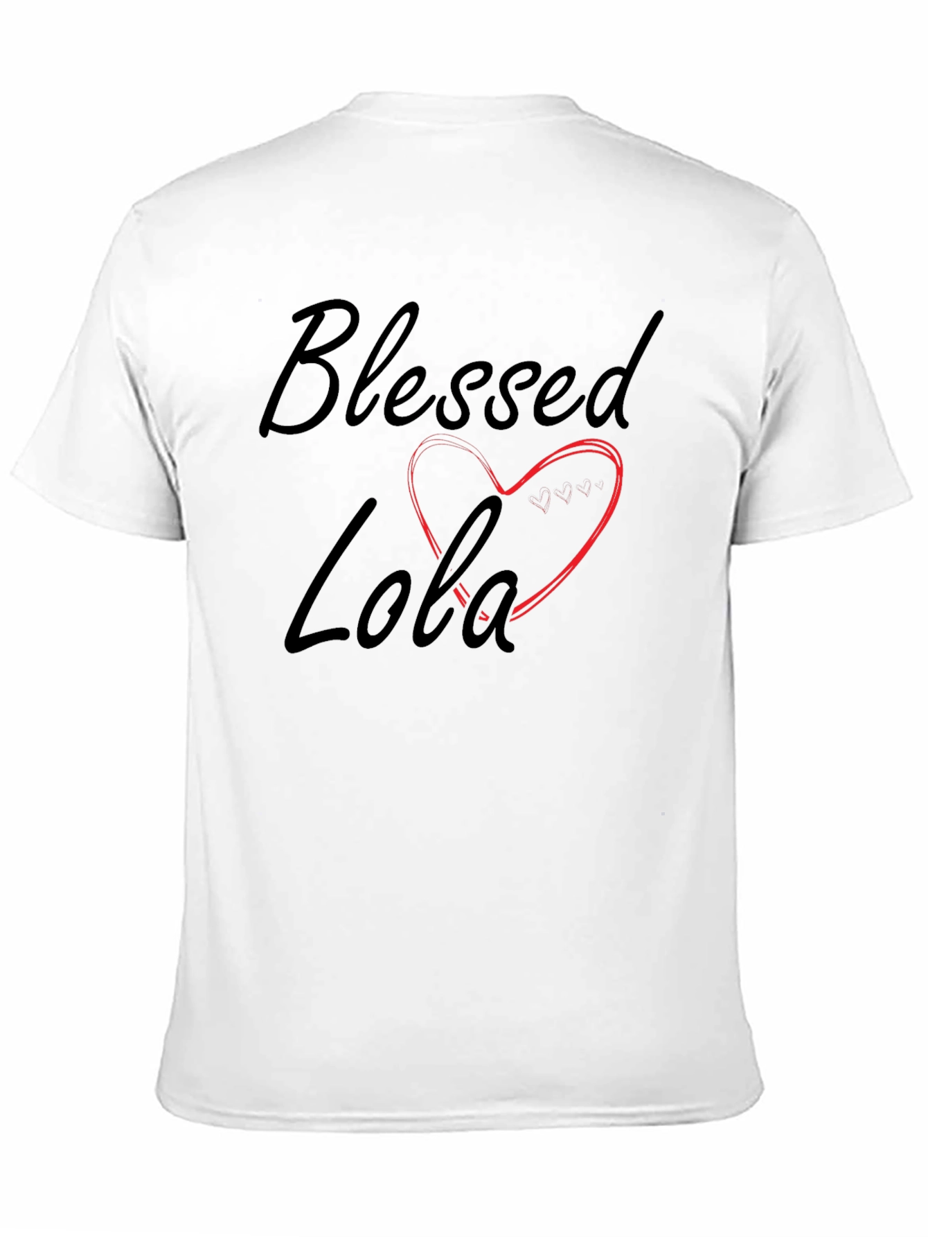 Blessed Lola Heart Graphic T-Shirt
