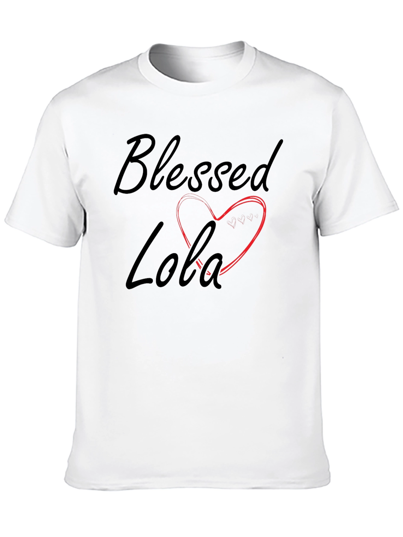 Blessed Lola Heart Graphic T-Shirt