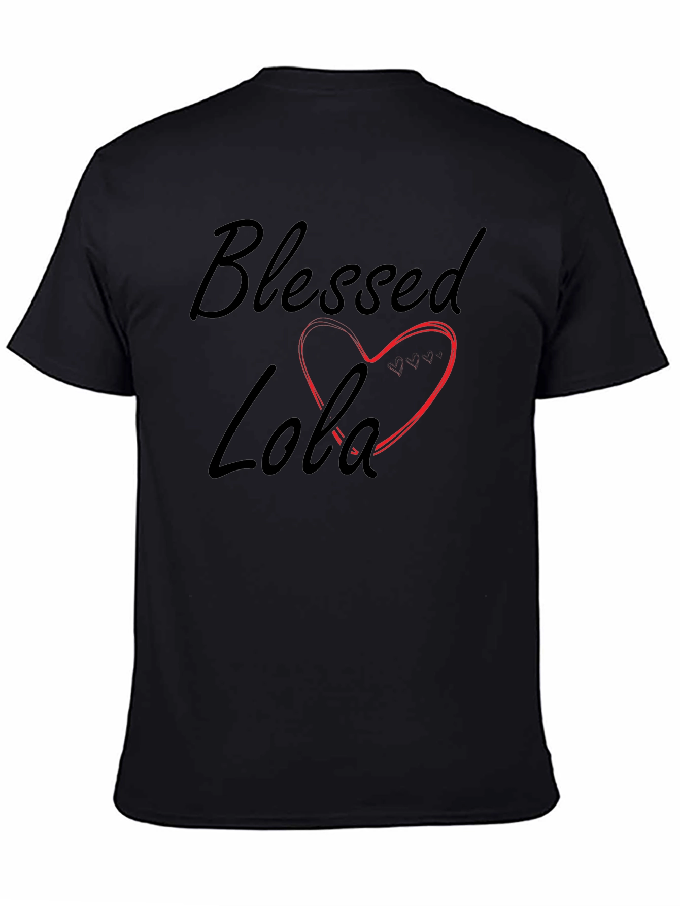 Blessed Lola Heart Graphic T-Shirt