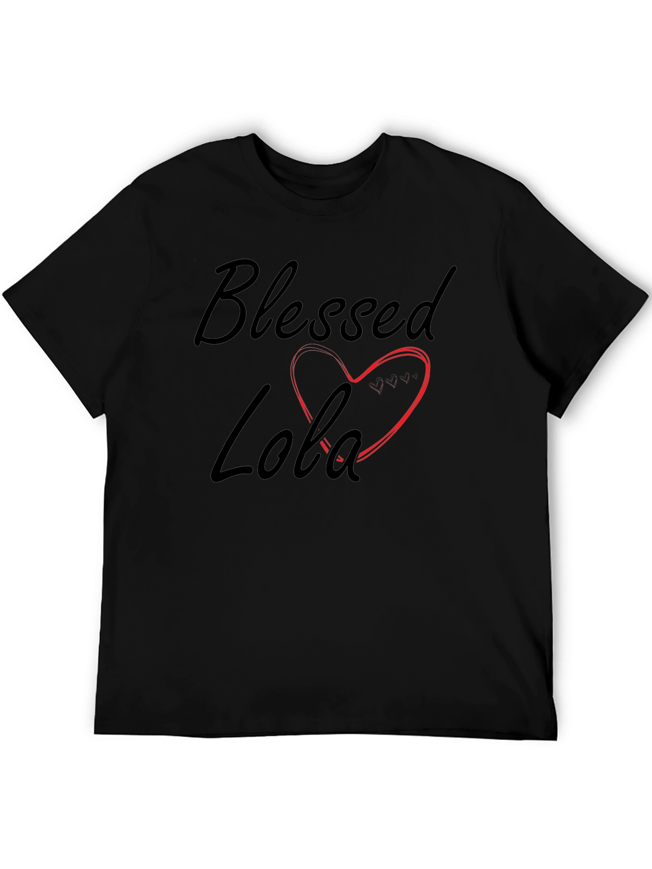 Blessed Lola Heart Graphic T-Shirt