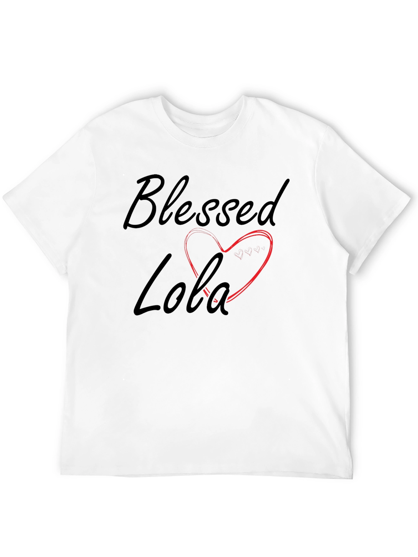 Blessed Lola Heart Graphic T-Shirt