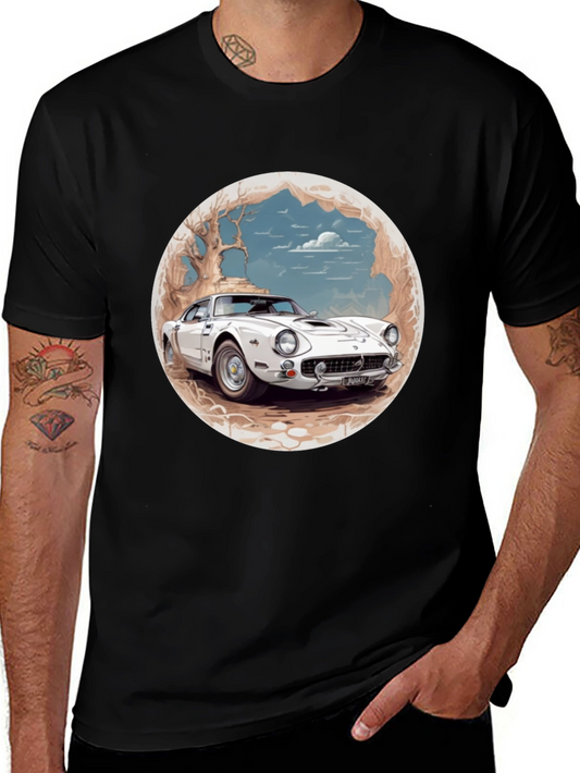 Vintage Car Graphic Tee - Classic Automotive Style