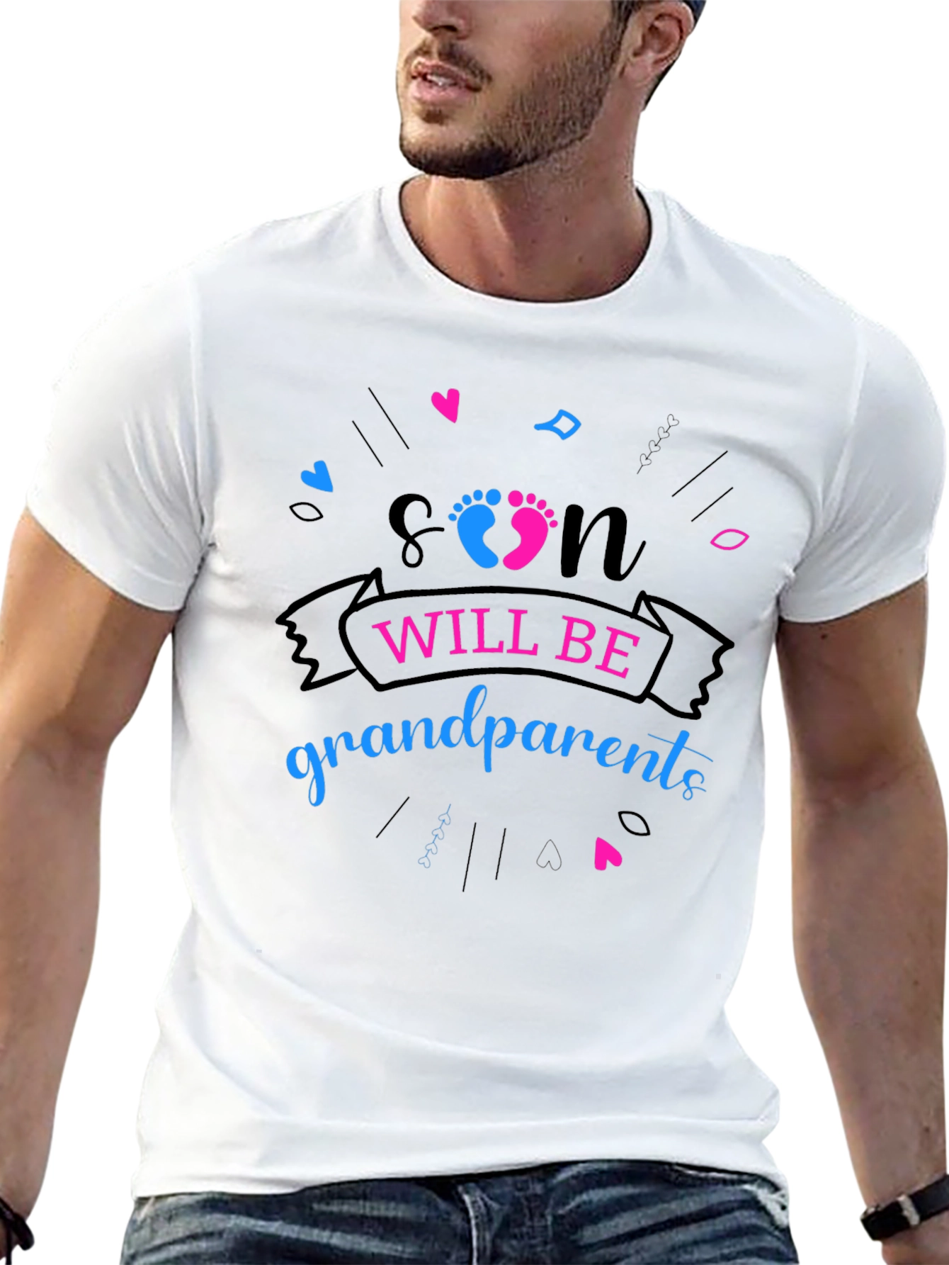 Soon Will Be Grandparents Gender Reveal T-Shirt
