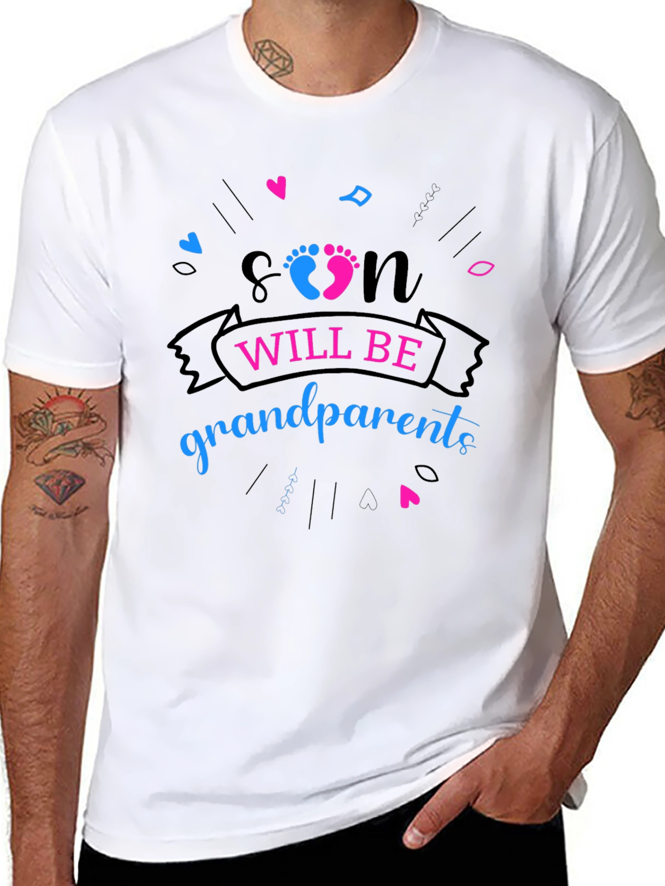 Soon Will Be Grandparents Gender Reveal T-Shirt