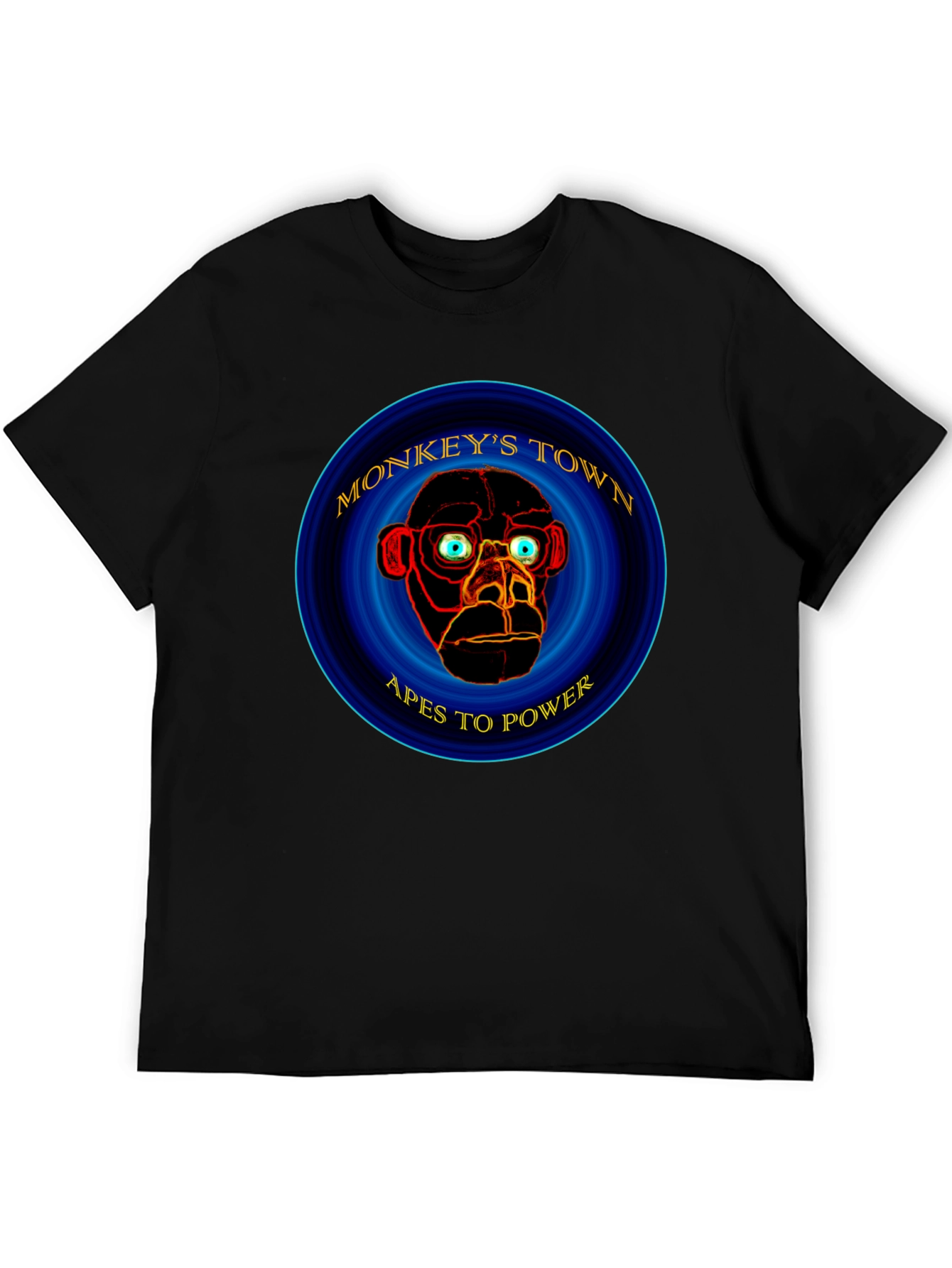 Monkeys Town Apes to Power Graphic T-Shirt