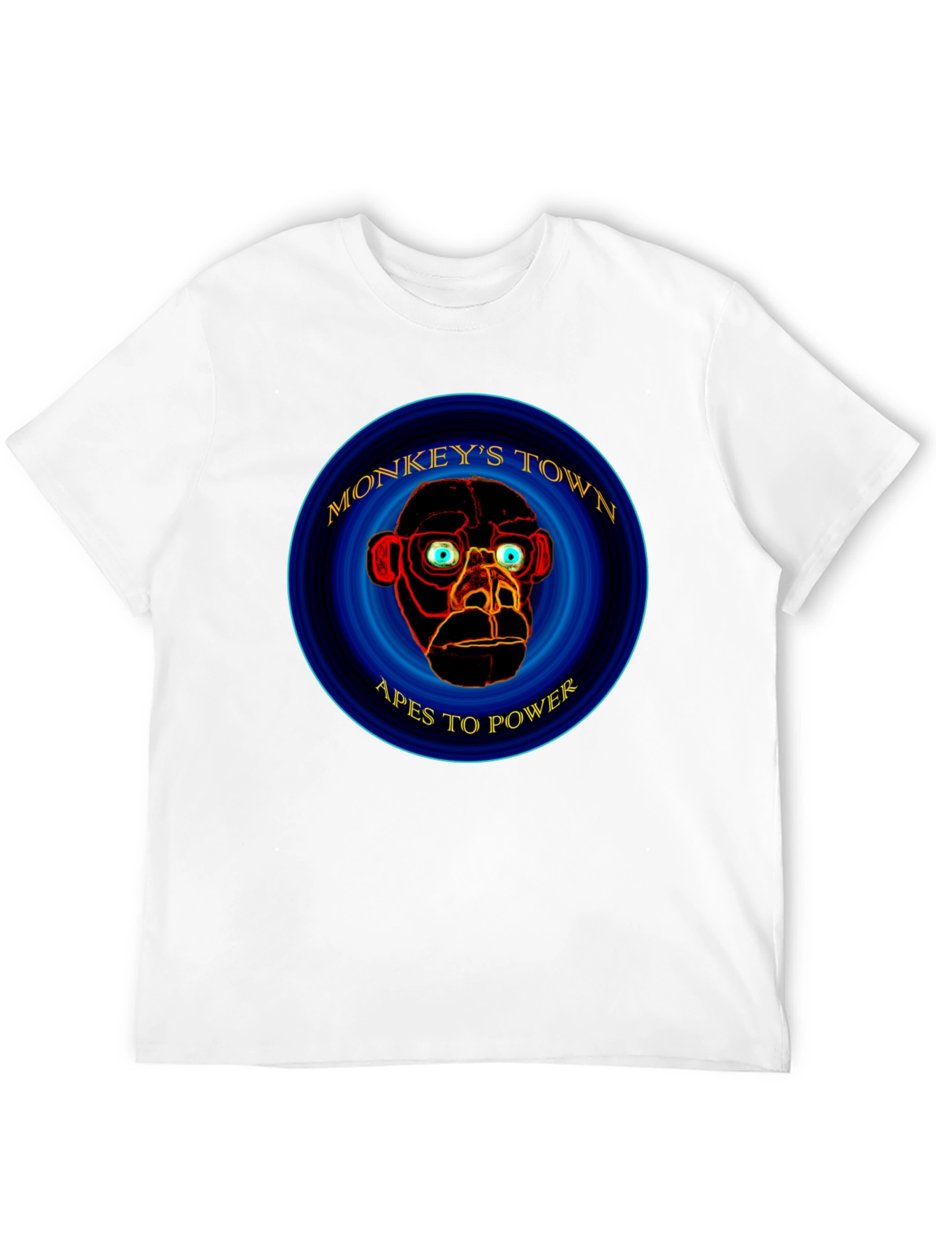 Monkeys Town Apes to Power Graphic T-Shirt
