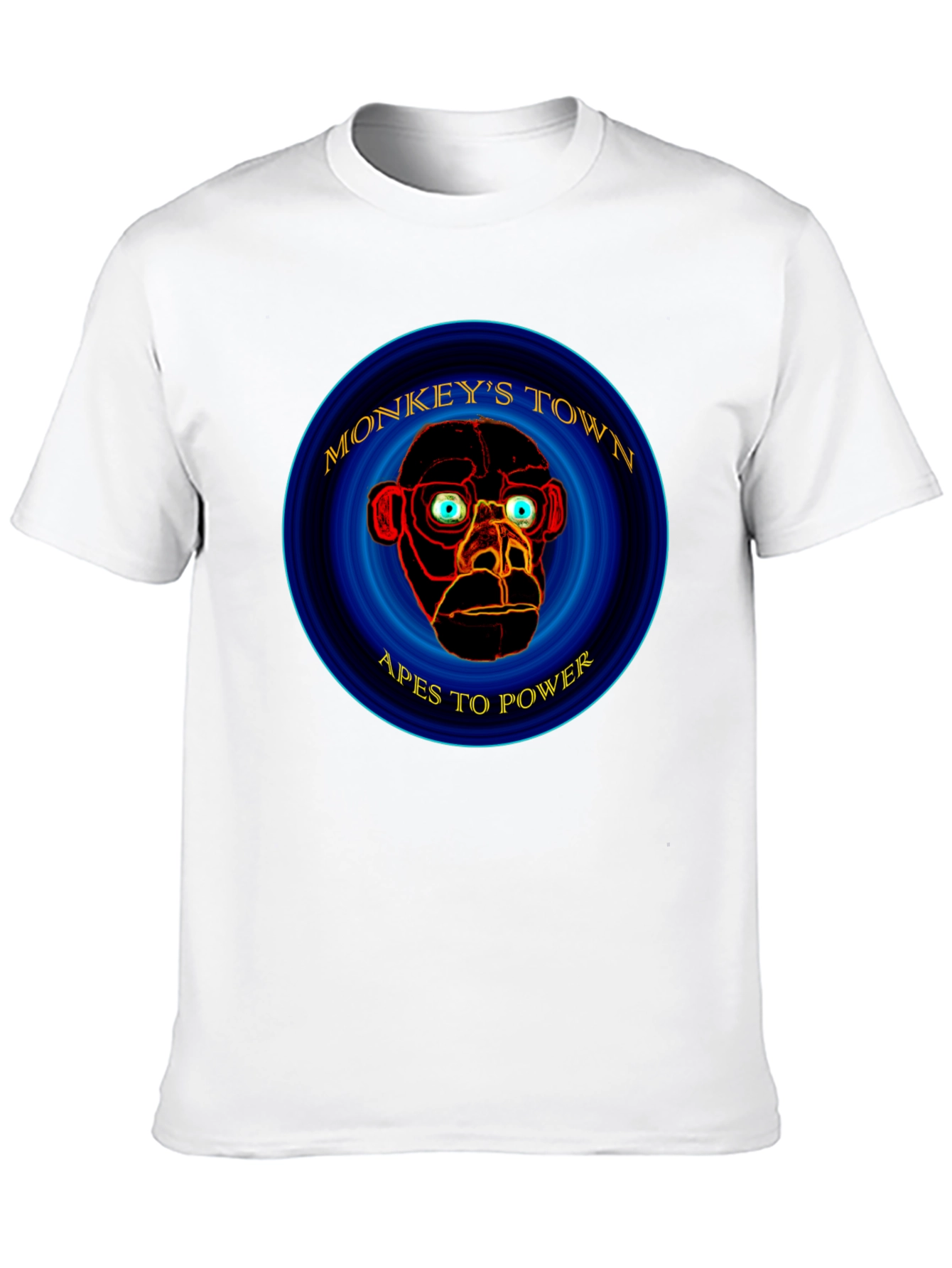 Monkeys Town Apes to Power Graphic T-Shirt