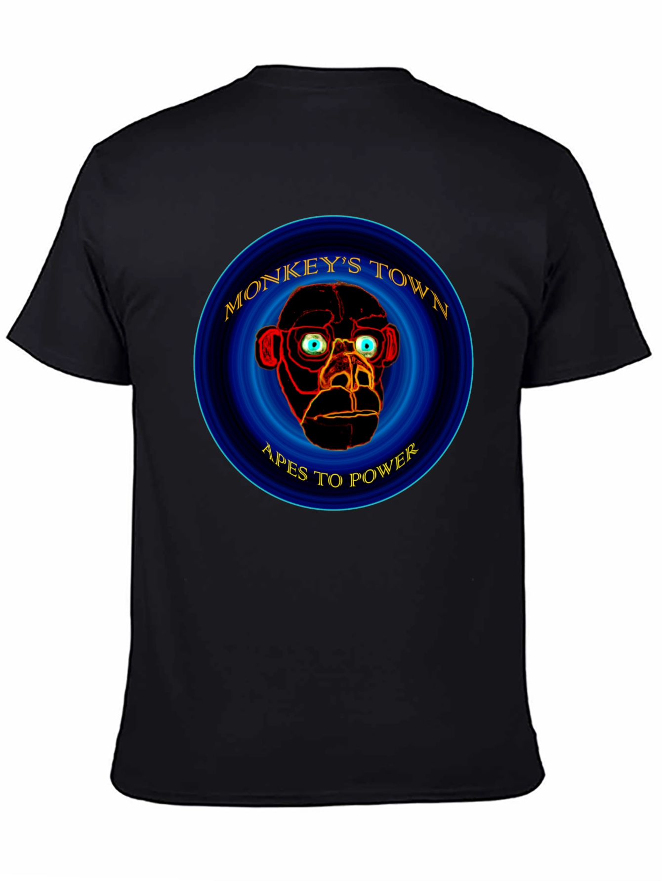 Monkeys Town Apes to Power Graphic T-Shirt