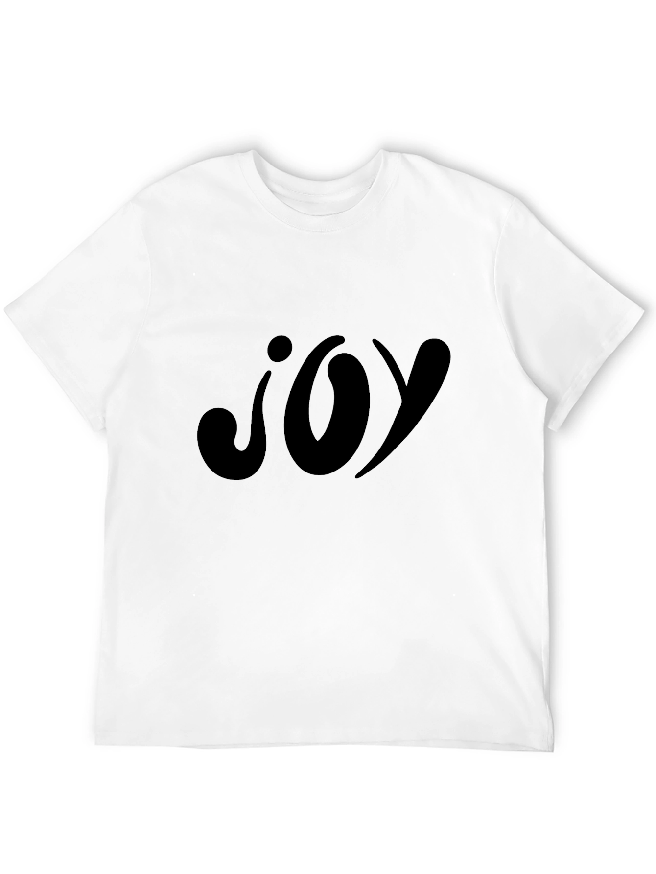 Joy Graphic Black T-Shirt - Casual Wear