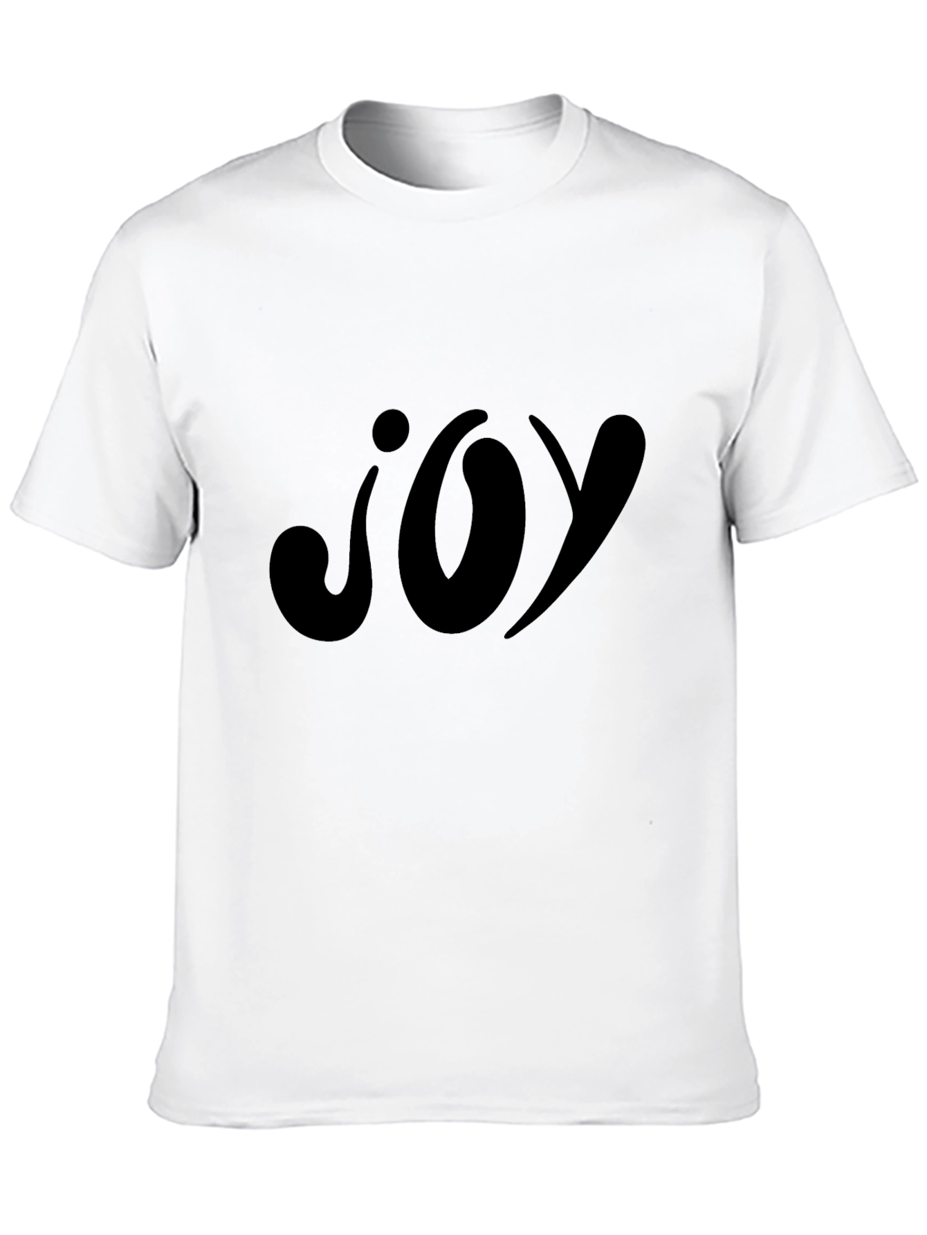 Joy Graphic Black T-Shirt - Casual Wear