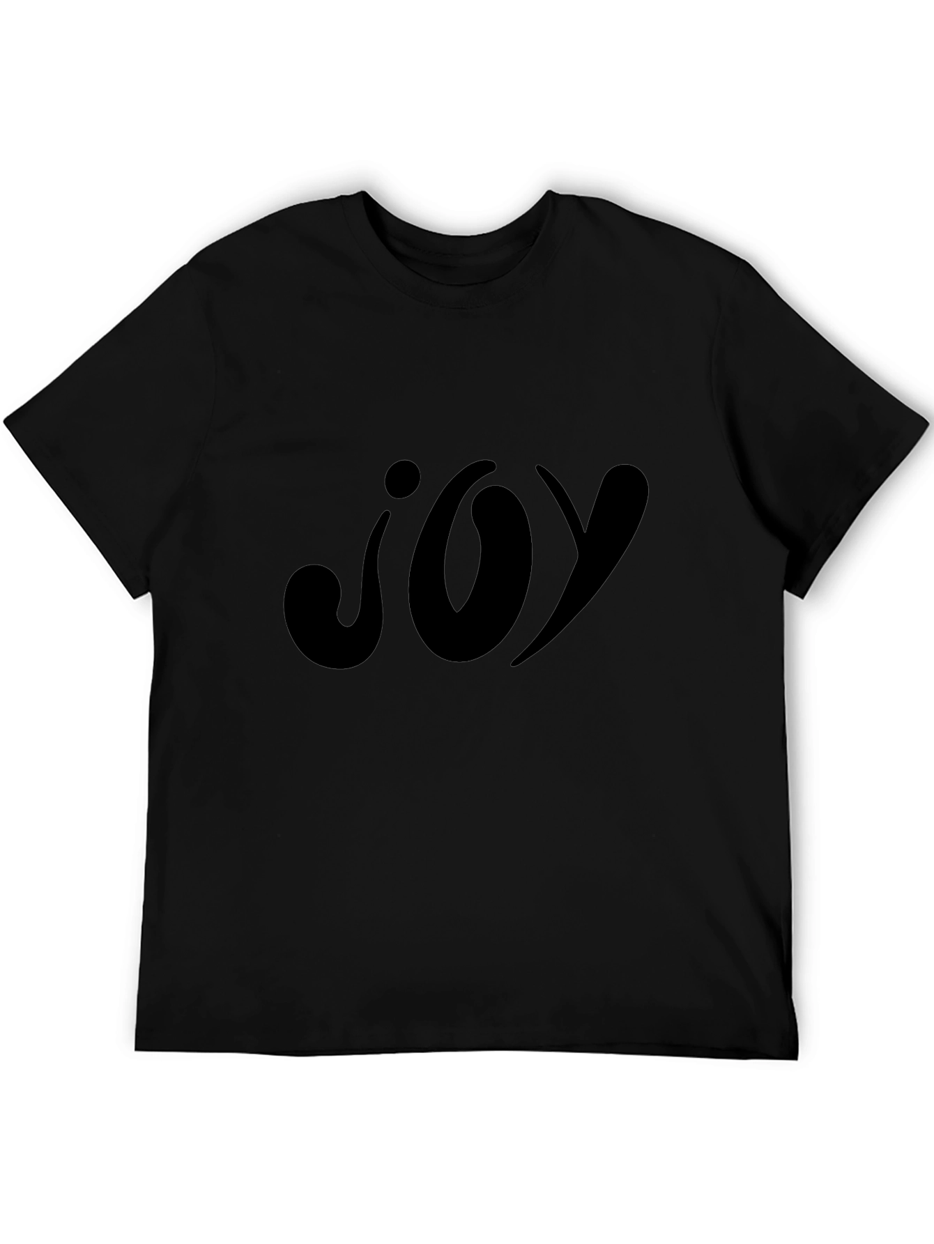 Joy Graphic Black T-Shirt - Casual Wear