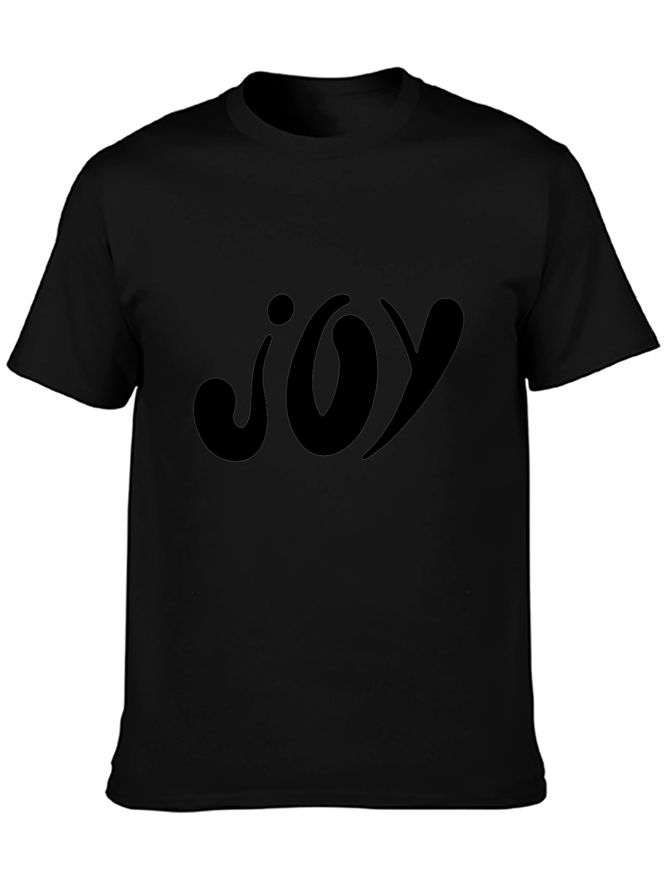 Joy Graphic Black T-Shirt - Casual Wear