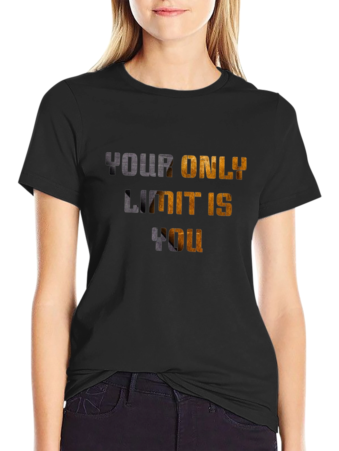 Inspirational Graphic T-Shirt - Your Only Limit is You