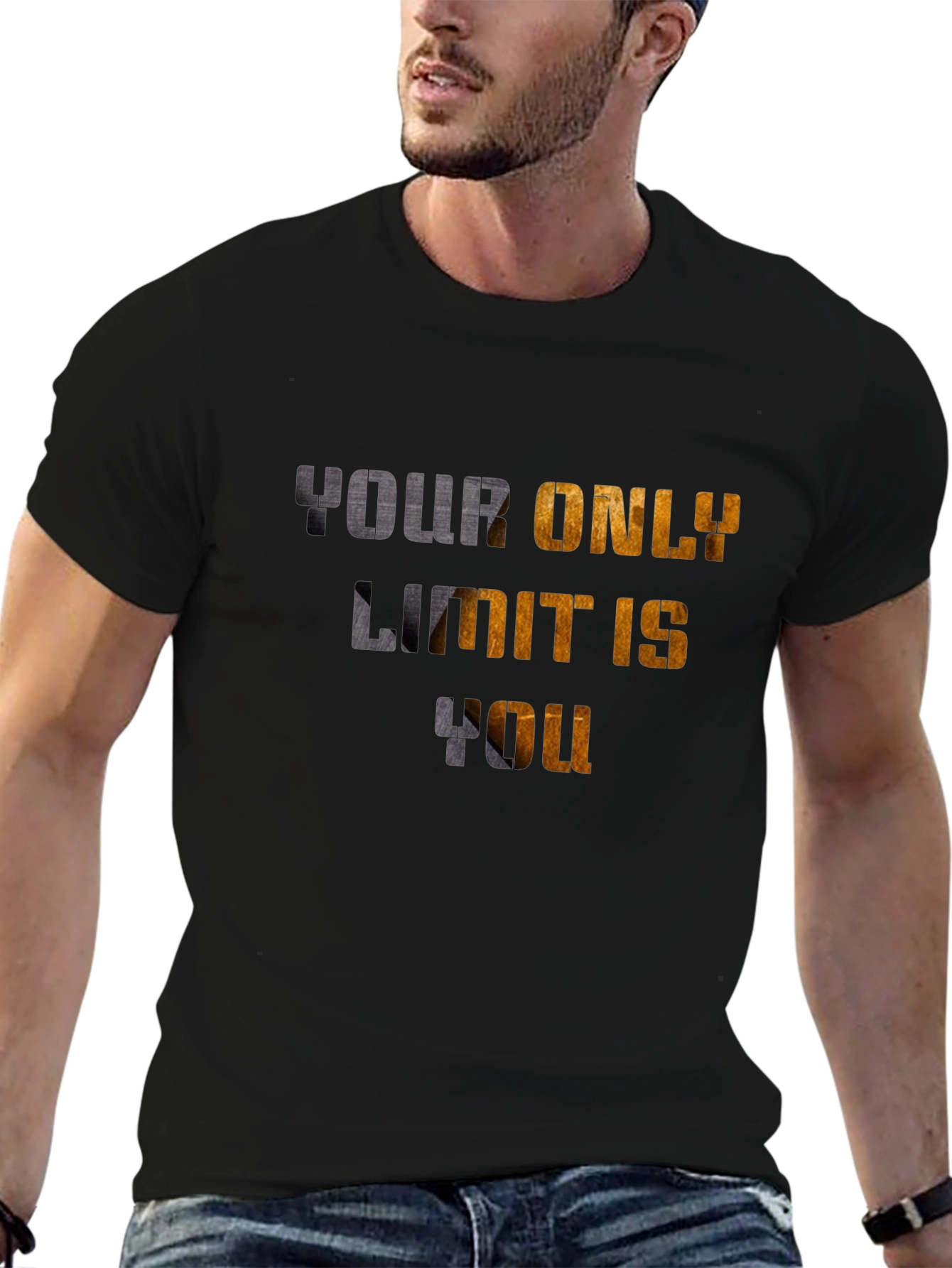 Inspirational Graphic T-Shirt - Your Only Limit is You