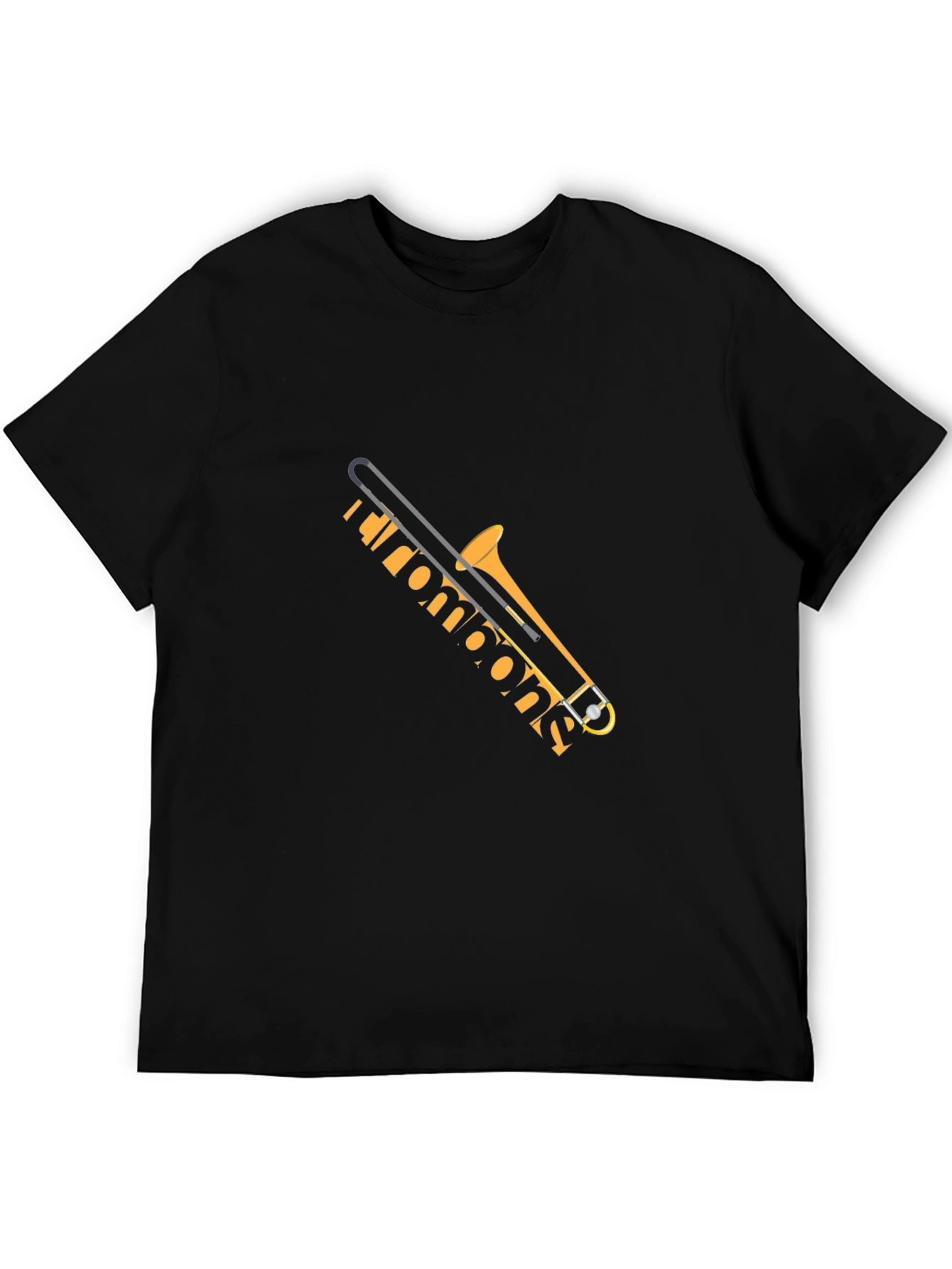 Trombone Graphic Tee - Music Lover Shirt
