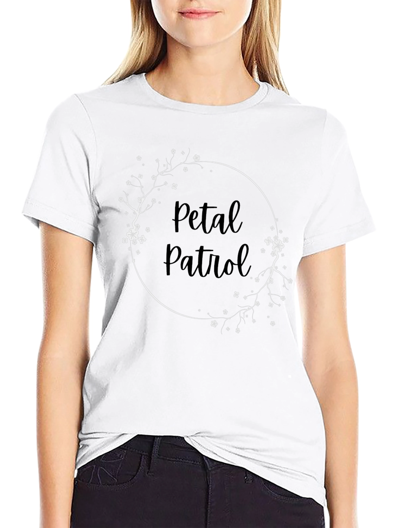Petal Patrol Graphic Crewneck T-Shirt