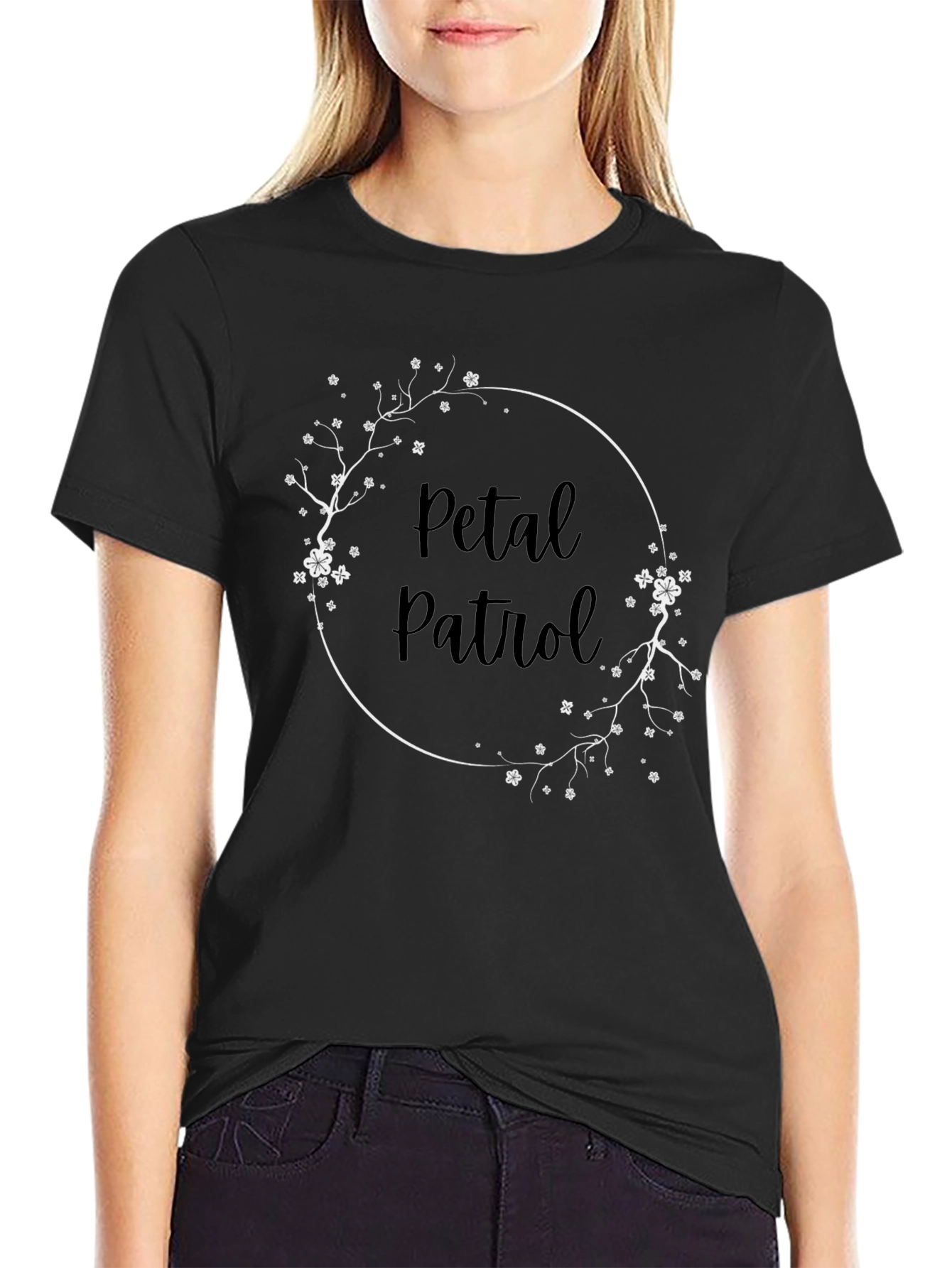 Petal Patrol Graphic Crewneck T-Shirt