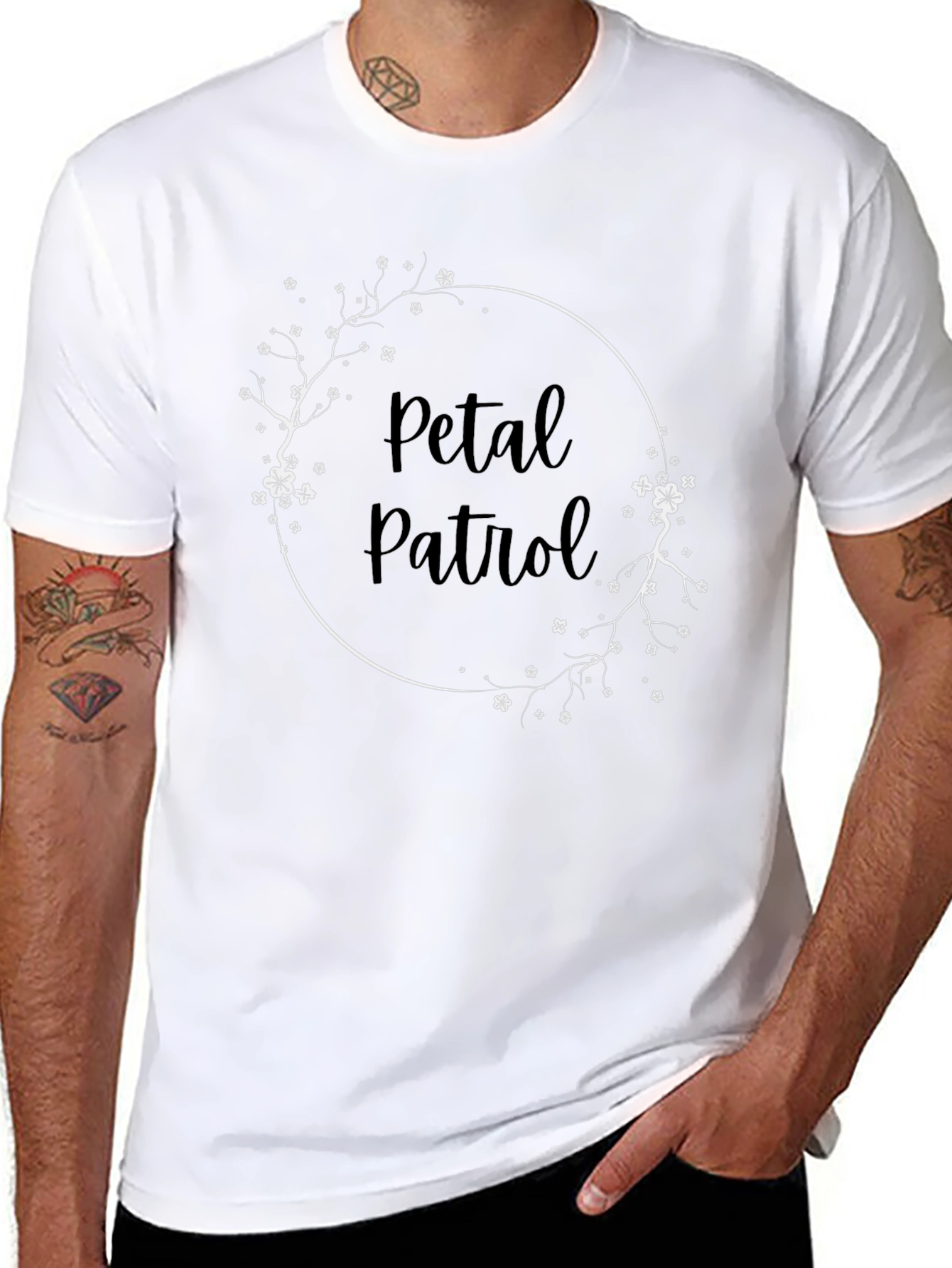 Petal Patrol Graphic Crewneck T-Shirt
