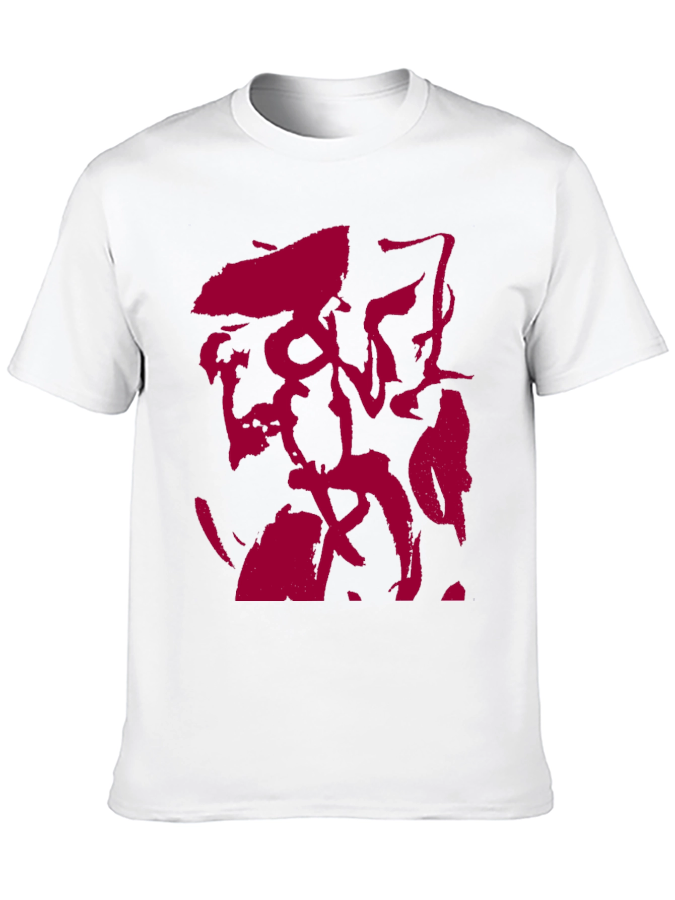 Abstract Graphic Print Mens Black T-Shirt