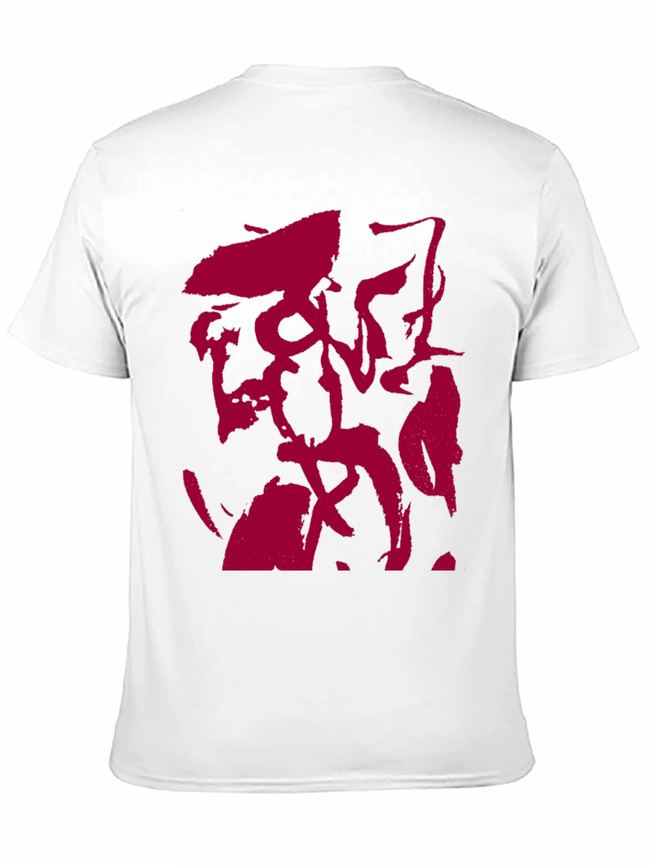 Abstract Graphic Print Mens Black T-Shirt