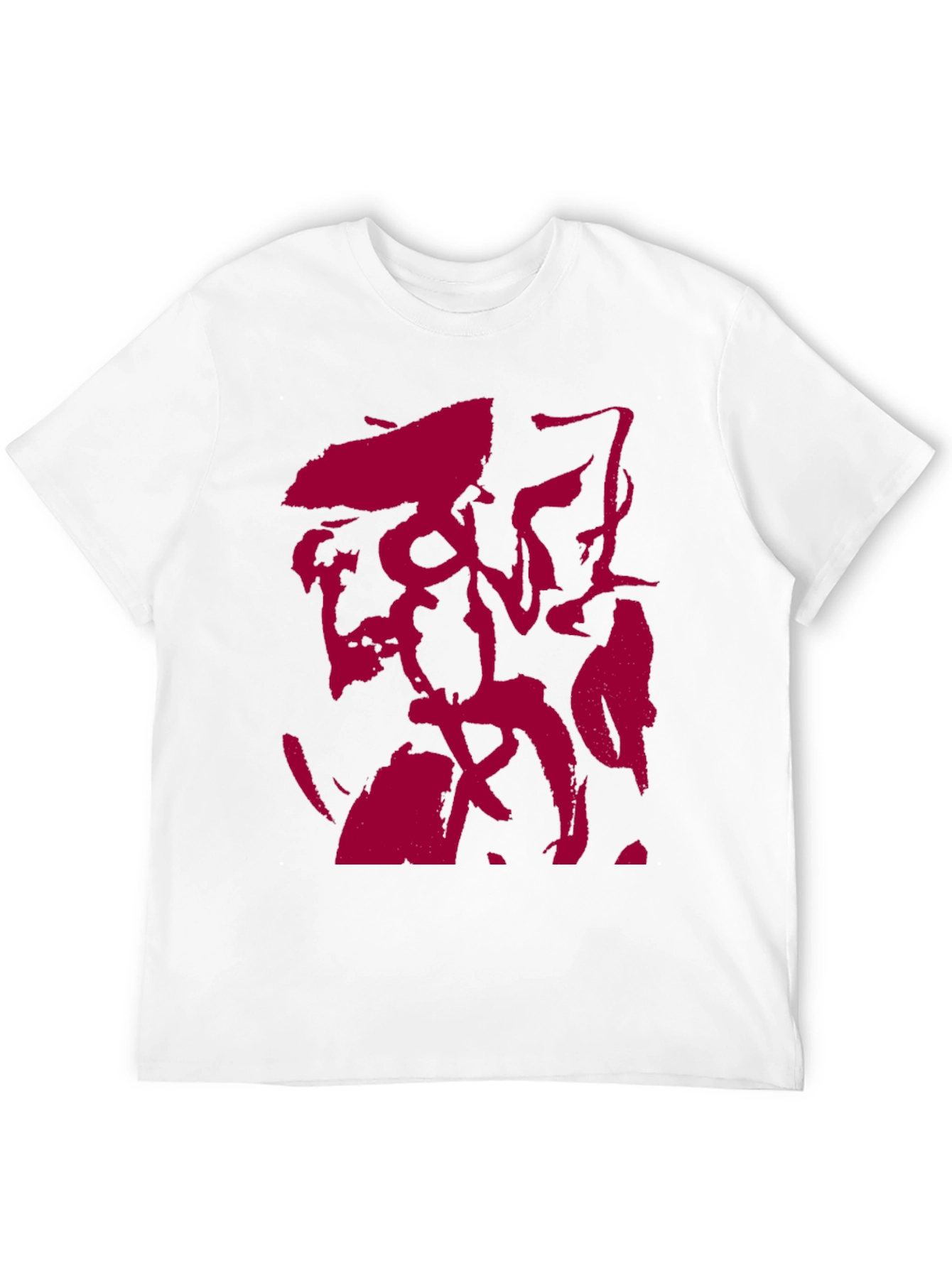 Abstract Graphic Print Mens Black T-Shirt