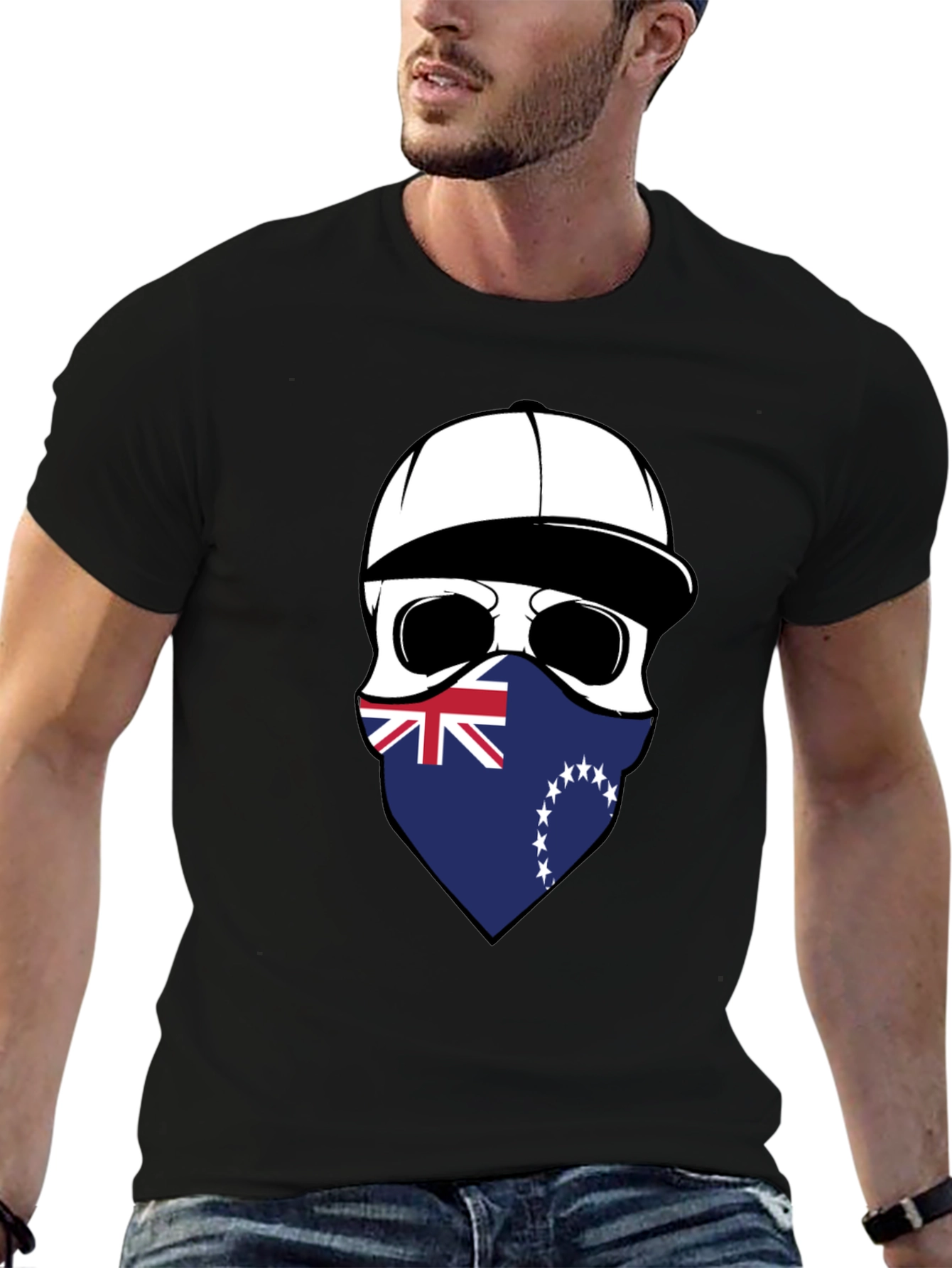 Cook Islands Skull Graphic T-Shirt