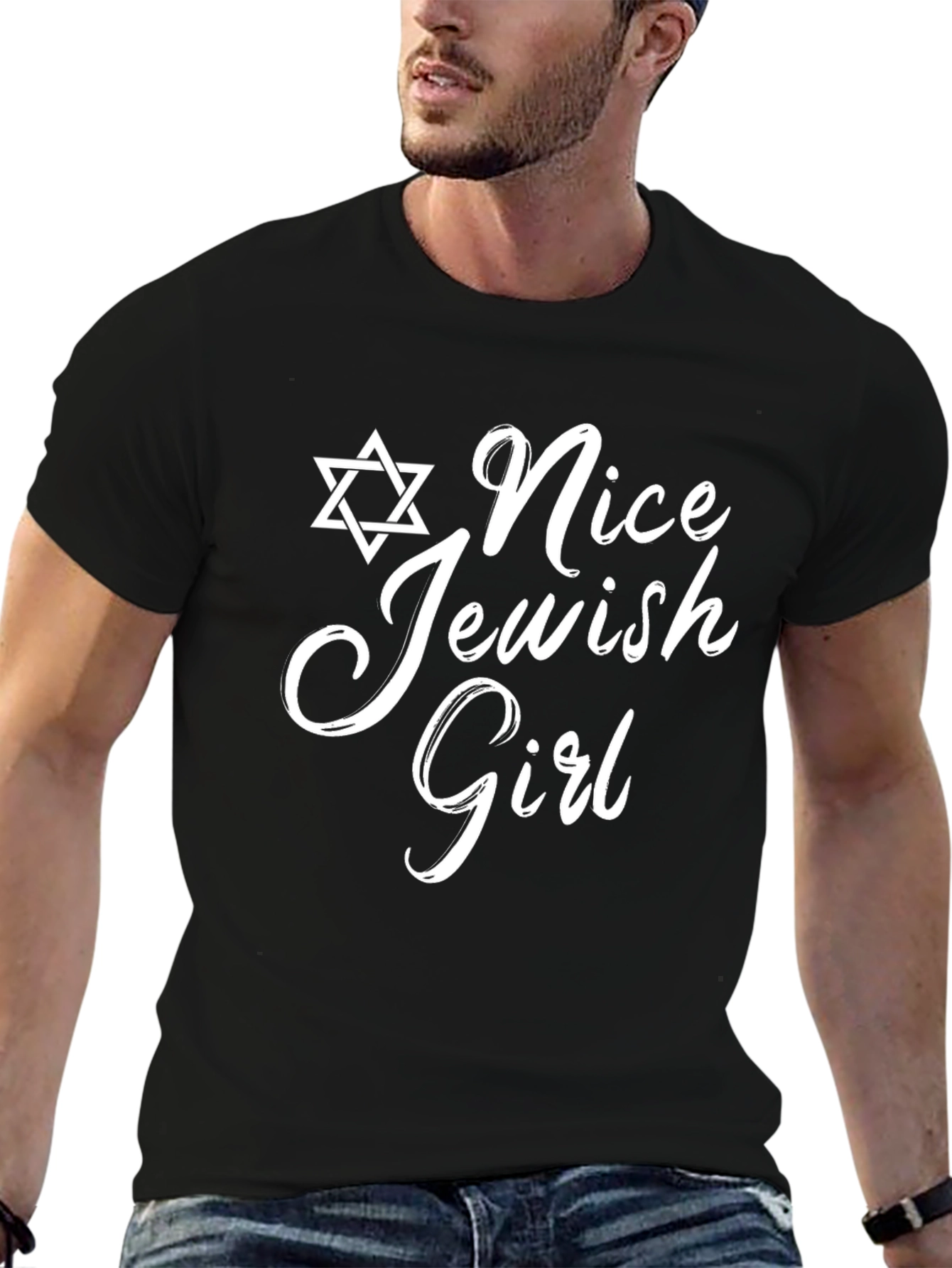 Nice Jewish Girl T-Shirt Black