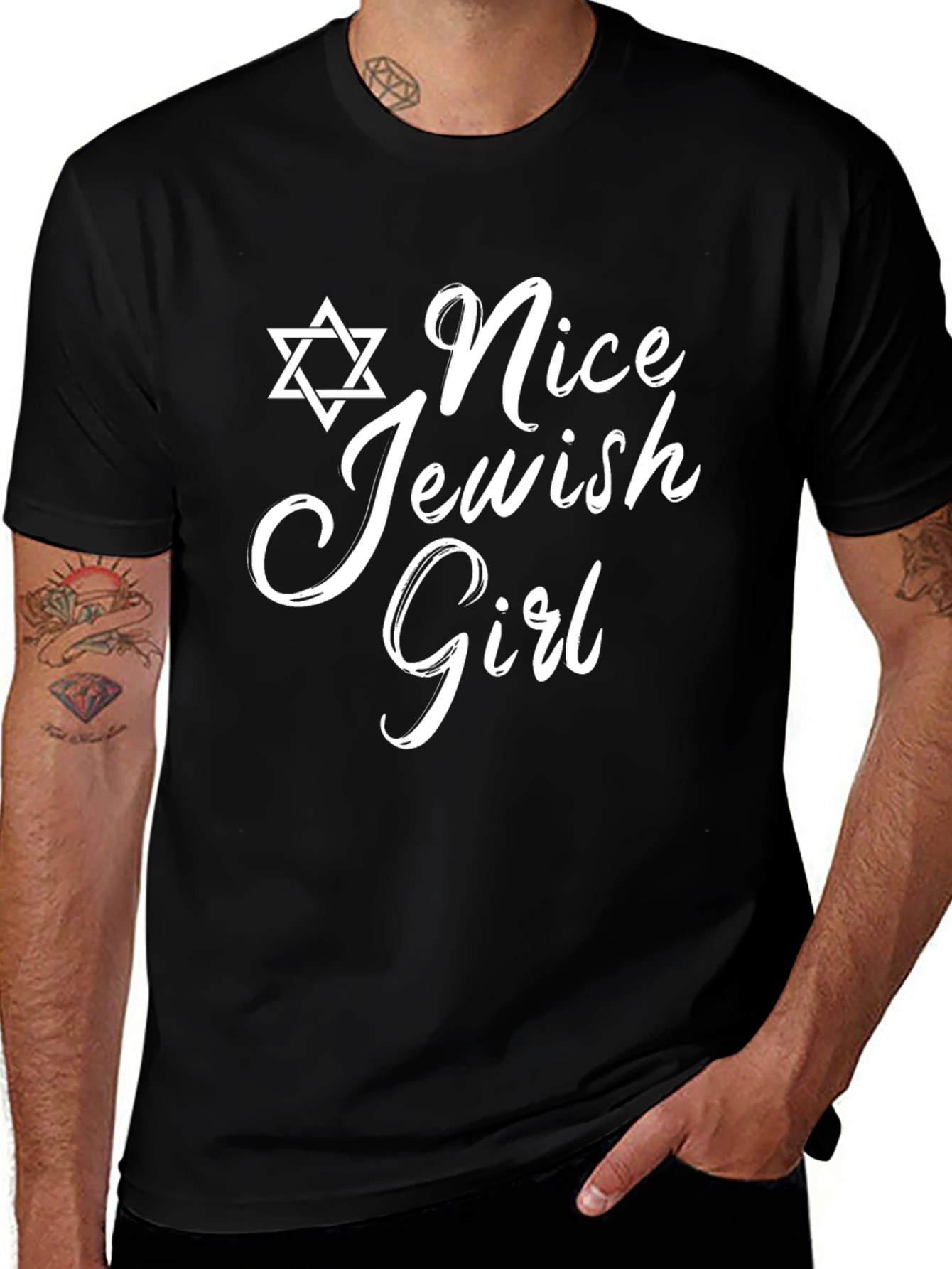 Nice Jewish Girl T-Shirt Black