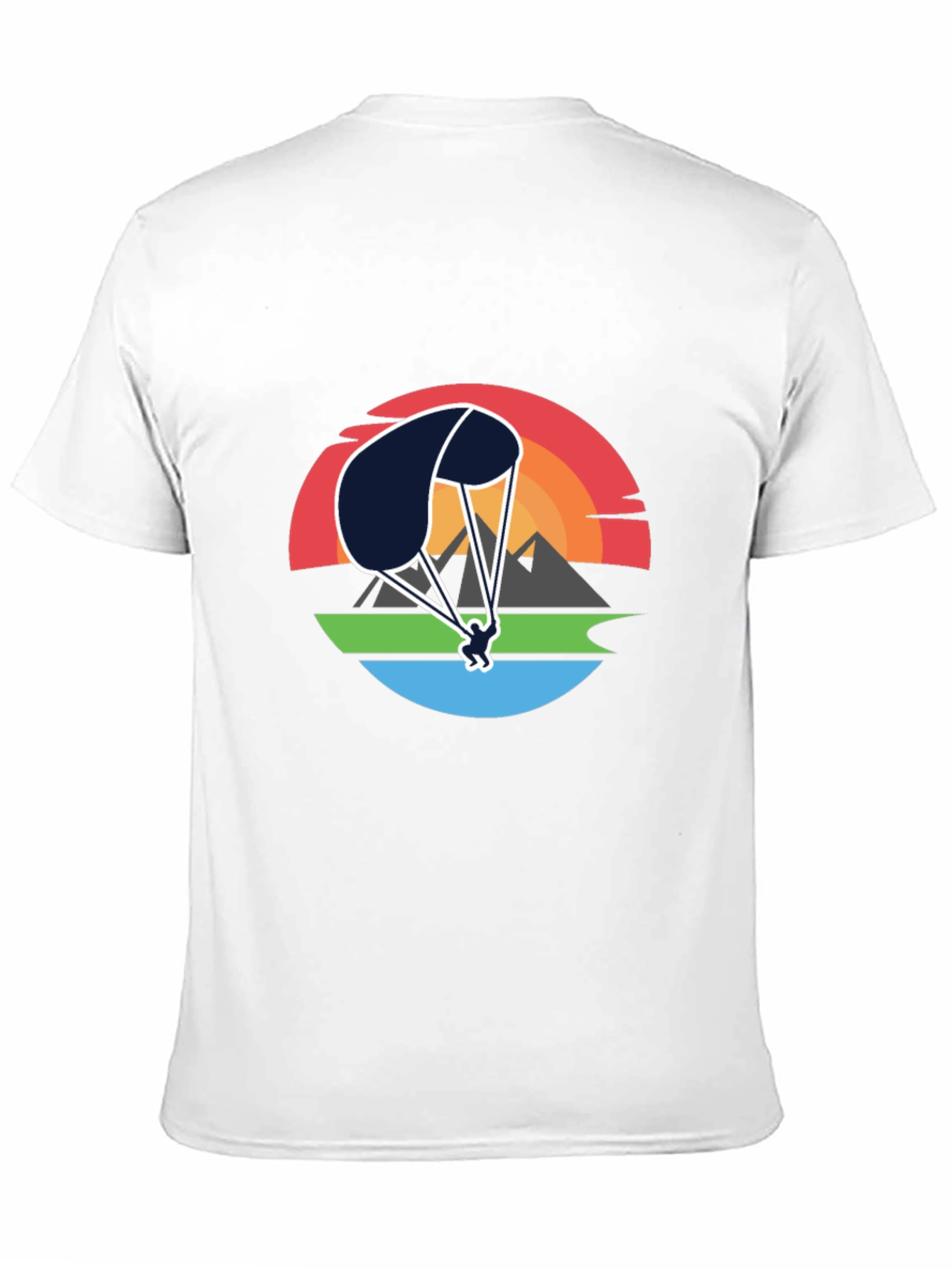 Paragliding Sunset Graphic Tee - Adventure Shirt