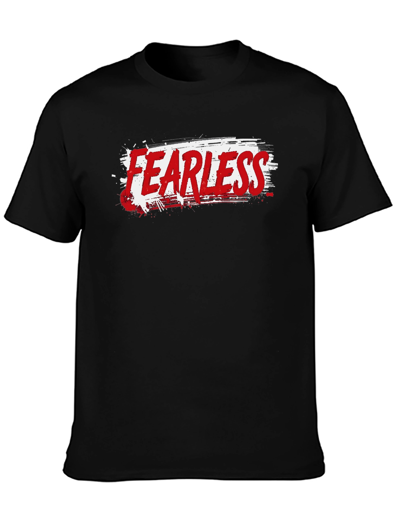 Fearless Graphic Print Crew Neck T-Shirt