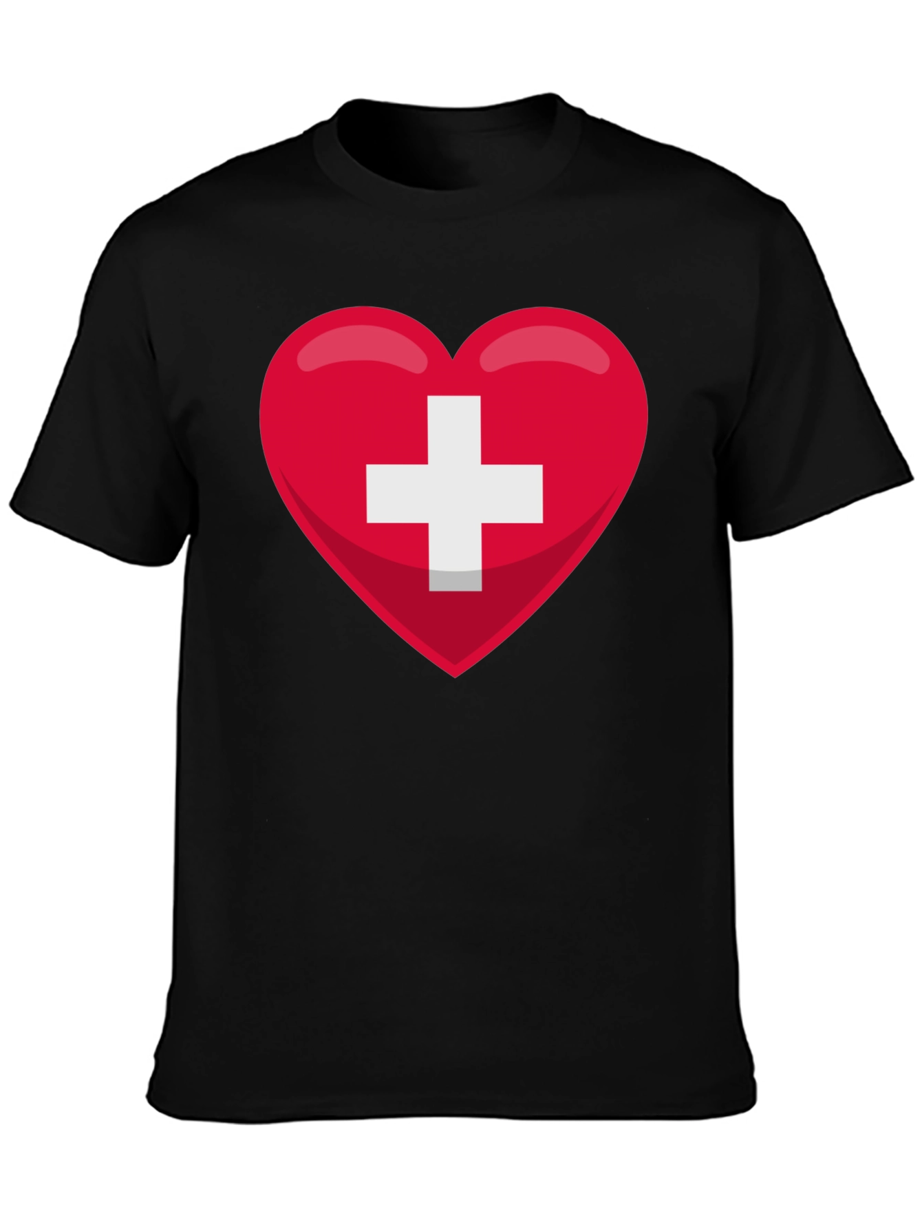 Swiss Heart Flag T-Shirt