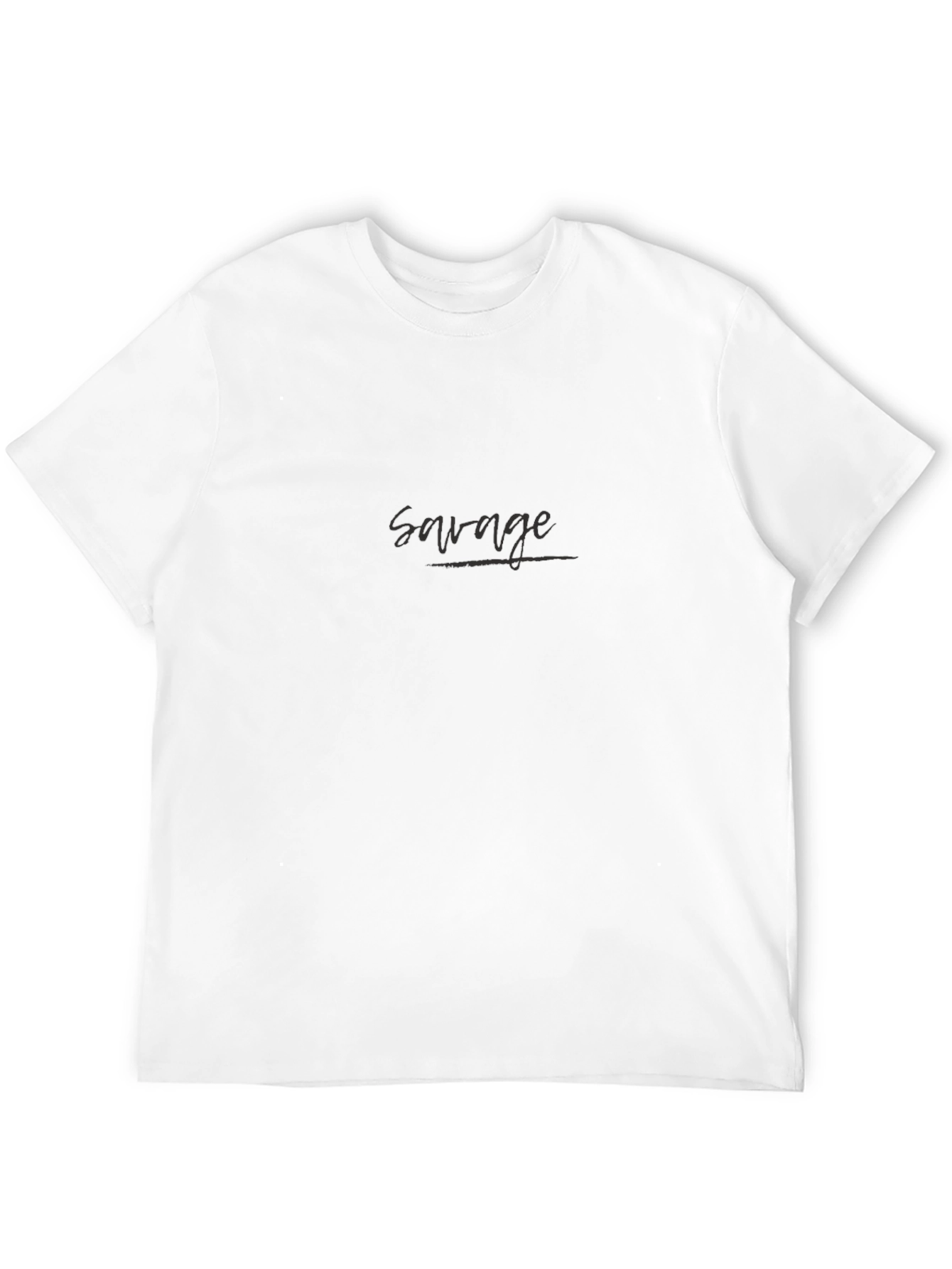 Savage Graphic Print Crew Neck T-Shirt