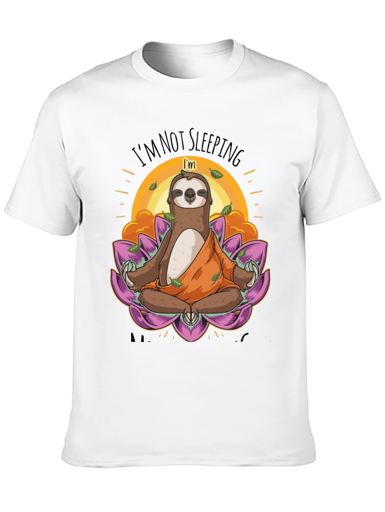 Meditating Sloth T-Shirt - Funny Yoga Tee