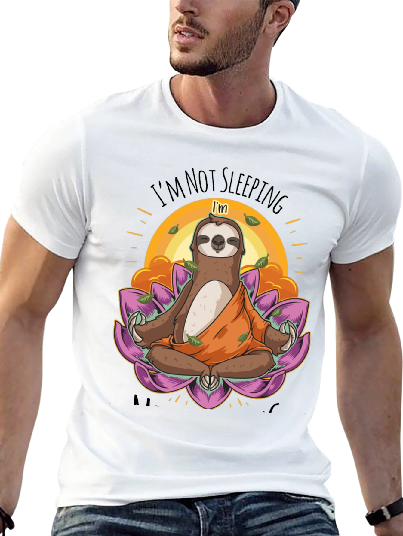 Meditating Sloth T-Shirt - Funny Yoga Tee